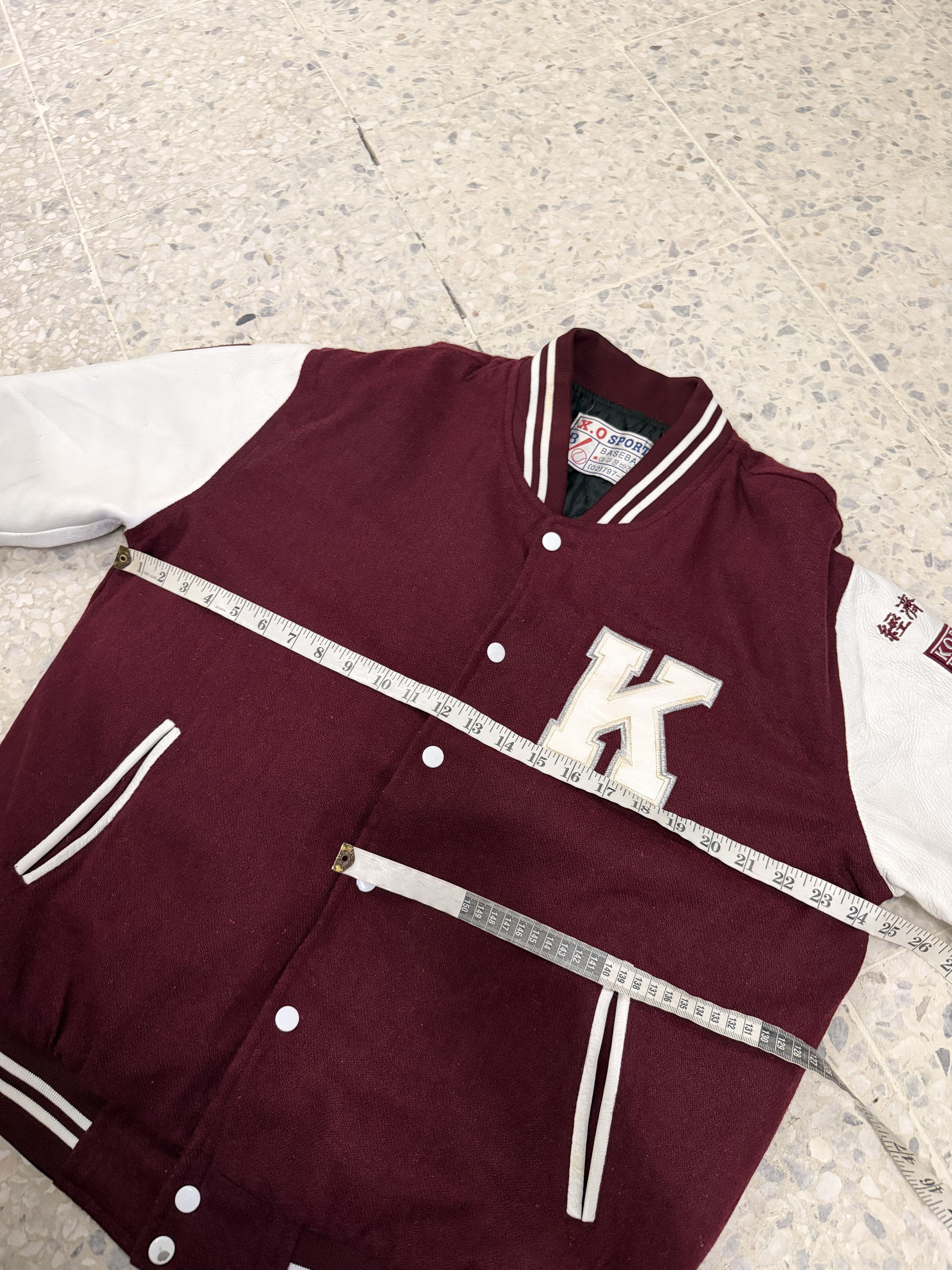 MLB Korea University Embroidery Tiger Logo Varsity Arm Leather Size US XL / EU 56 / 4 - 22 Thumbnail