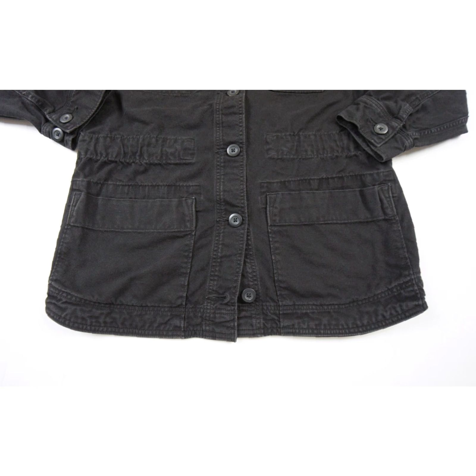 Everlane Everlane Women's Canvas Jacket Small Black Utility Outdoor Casual Long Sleeve Size S / US 4 / IT 40 - 3 Thumbnail