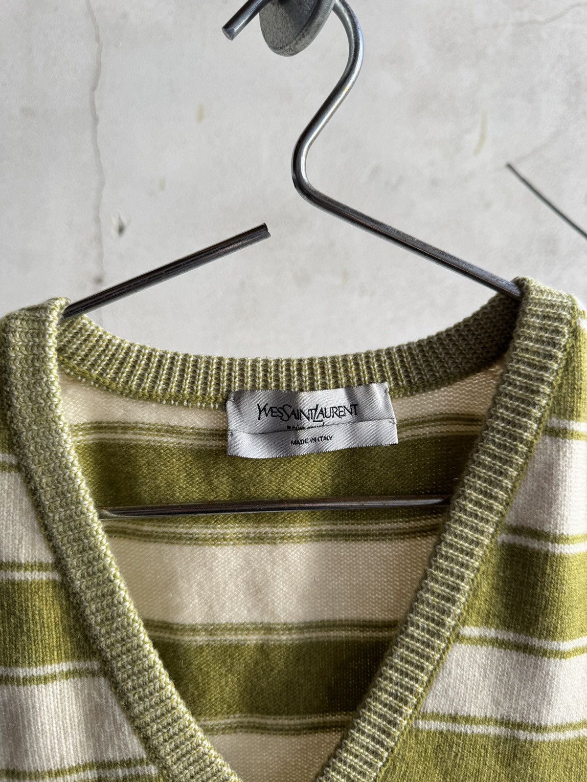 Yves Saint Laurent Yves Saint Laurent Sample Cashmere Striped Vest Size US S / EU 44-46 / 1 - 3 Thumbnail