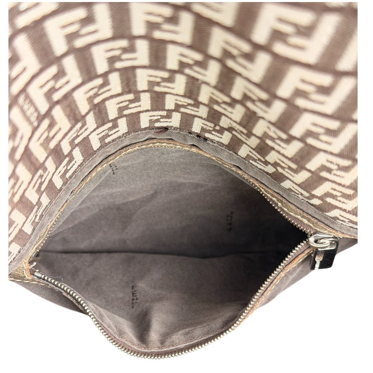Fendi Fendi Zucchino Fabric and Leather Mama Baguette Bag Size ONE SIZE - 10 Thumbnail