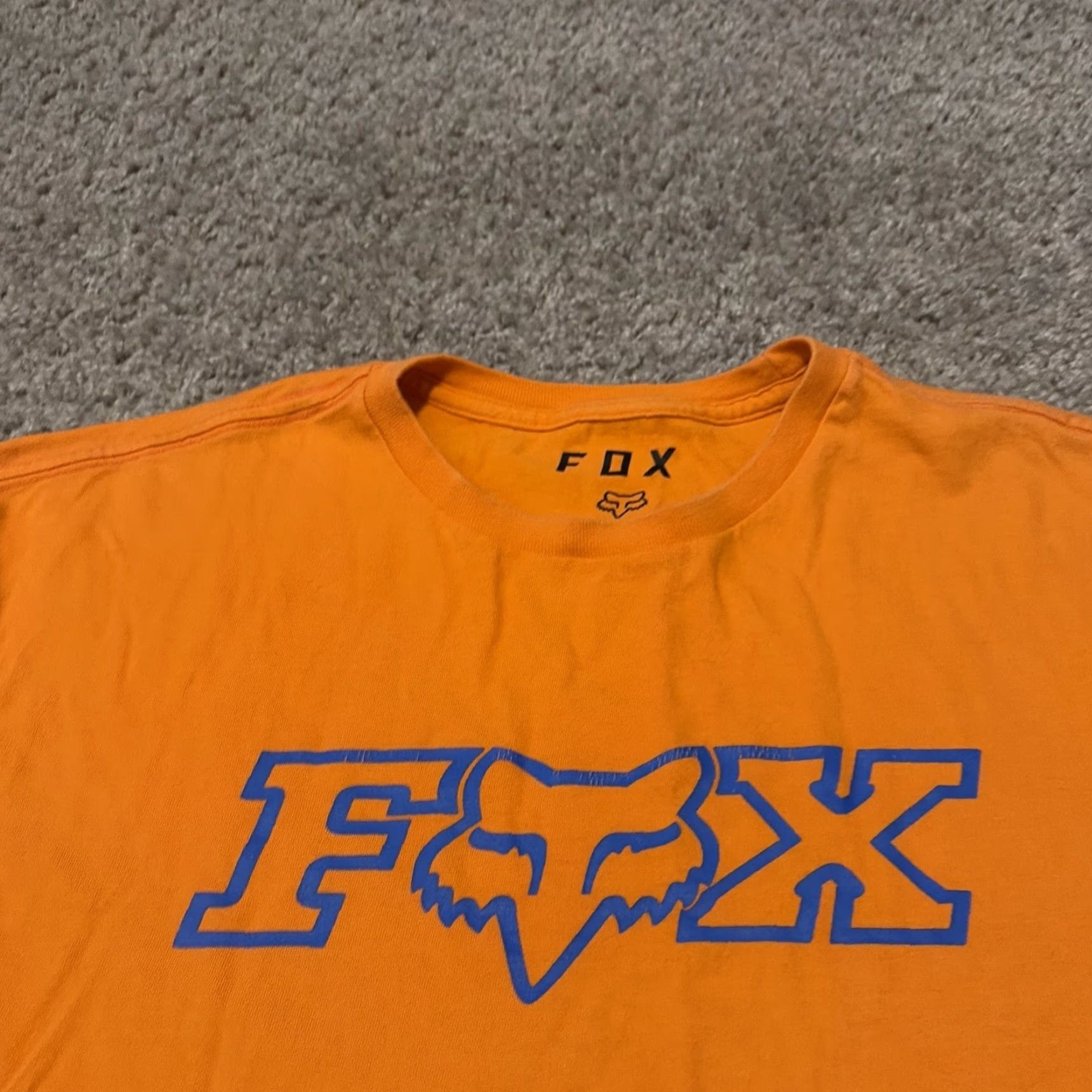 Fox Racing Fox Racing Motors Orange Cyber Y2K T-Shirt L Mens Orange Casual Size US L / EU 52-54 / 3 - 3 Thumbnail