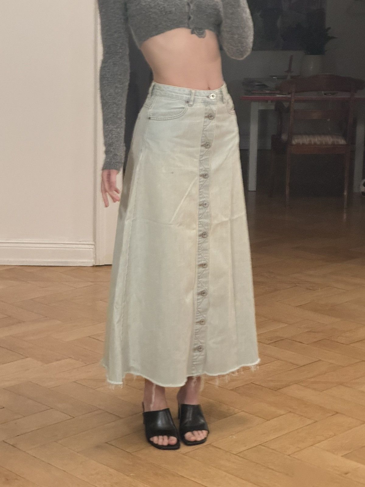 Diesel Denim midi skirt Size 26" / US 2 / IT 38 - 1 Thumbnail