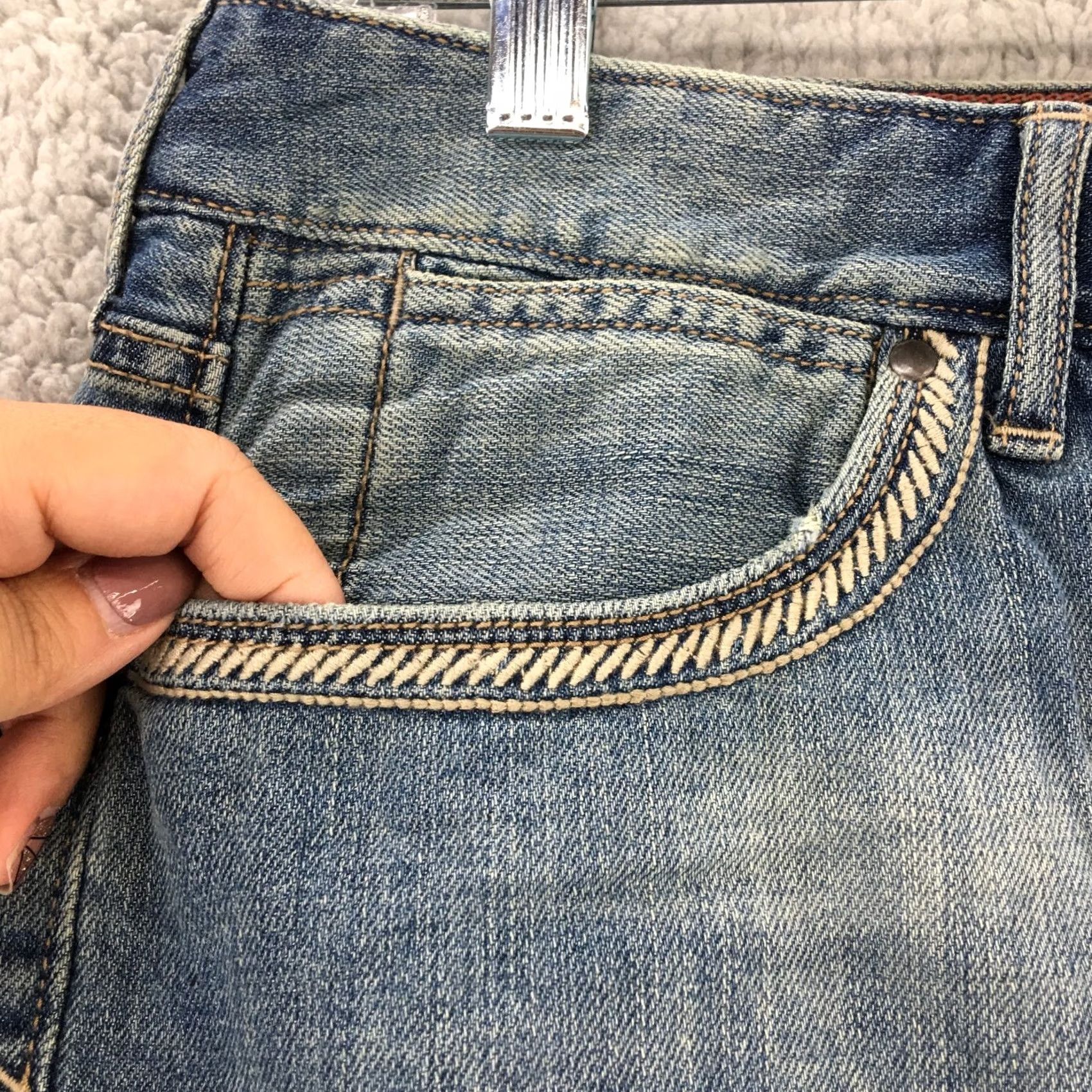 Eddie Bauer Eddie Bauer Denim Skirt Womens 12 Blue Pencil Straight Zip Fly Cotton Blend Skirt Womens 12 Blue Pencil Straight Zip Fly Cotton Blend Size 34" / US 12 / IT 48 - 3 Thumbnail