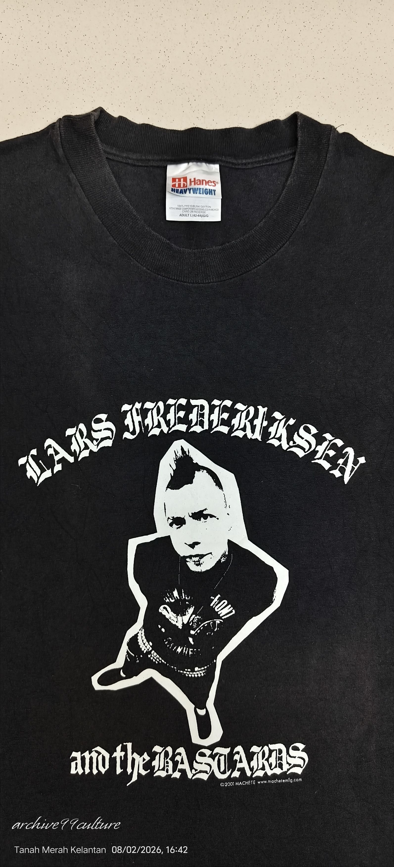 Band Tees Vintage 2001 Lars Frederiksen and the Bastards Punk (Rancid) Size US L / EU 52-54 / 3 - 9 Thumbnail
