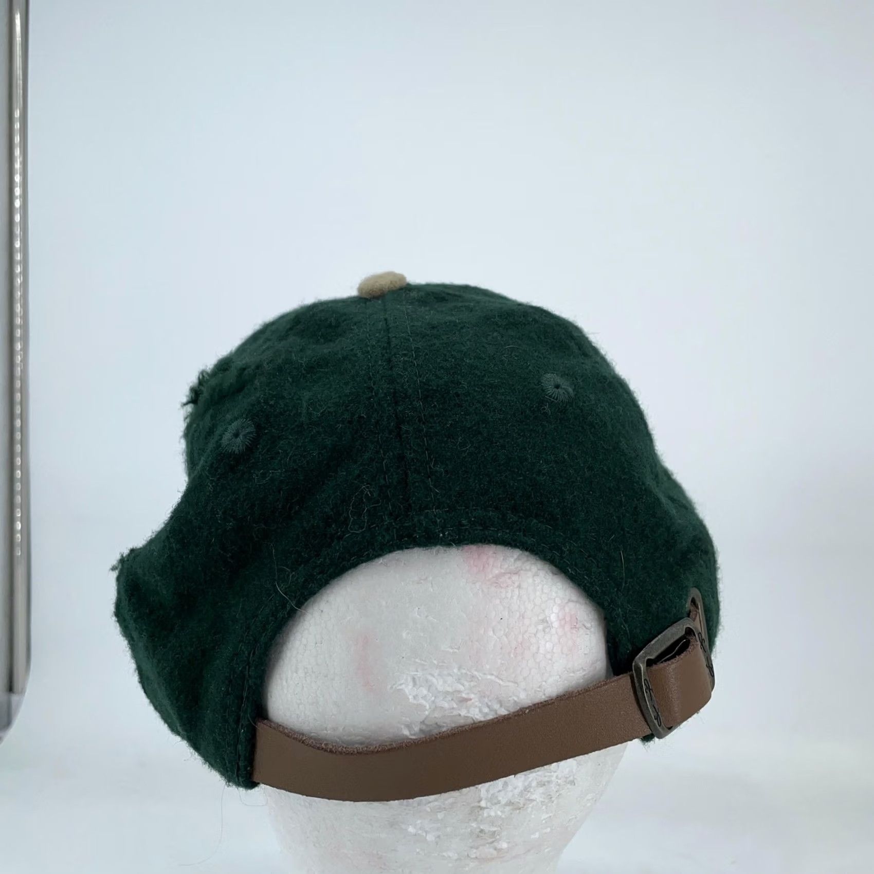 Disney VINTAGE Disney Tigger Wool Blend Hat Cap Strap Back Green Winnie the Pooh 90s Mens One Size Cap Size ONE SIZE - 4 Thumbnail