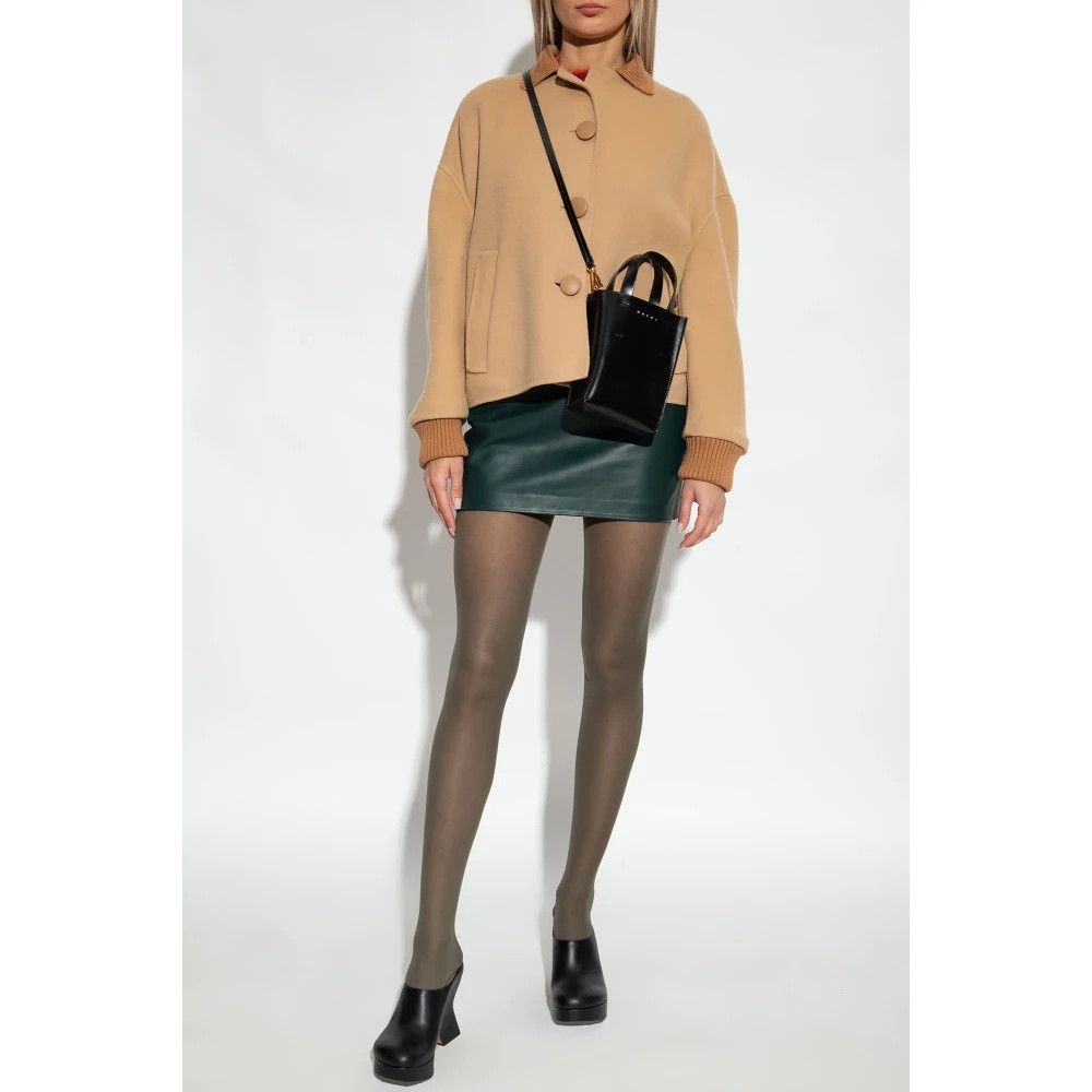 Marni o1w1db11125 Camel Jacket in Beige Size XL / US 12-14 / IT 48-50 - 5 Thumbnail