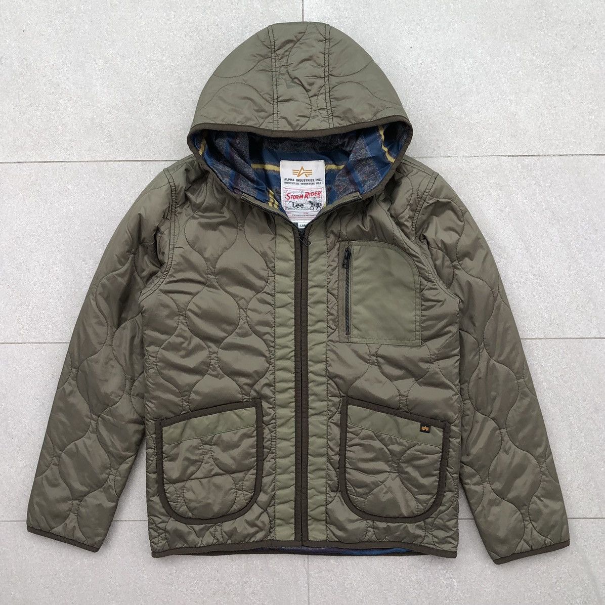 Alpha Industries Alpha Industries Inc x Lee Storm Rider Quilted Jacket Hoodie Size US M / EU 48-50 / 2 - 5 Thumbnail