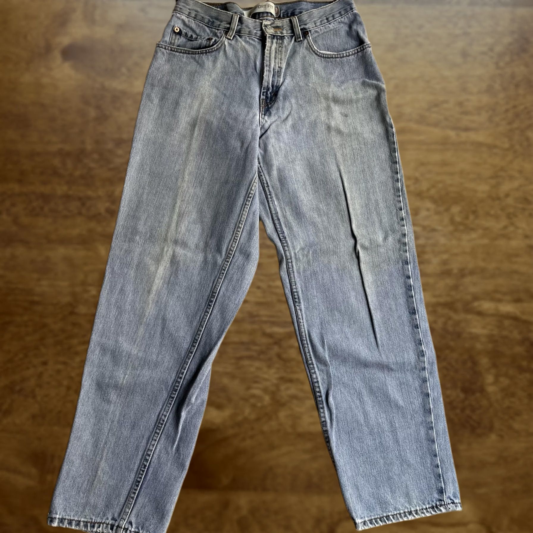 Levi's Y2K Levis 560 Comfort Fit Jeans Mens 32x32 Light Wash Distressed Tapered Denim Size US 32 / EU 48 - 1 Thumbnail