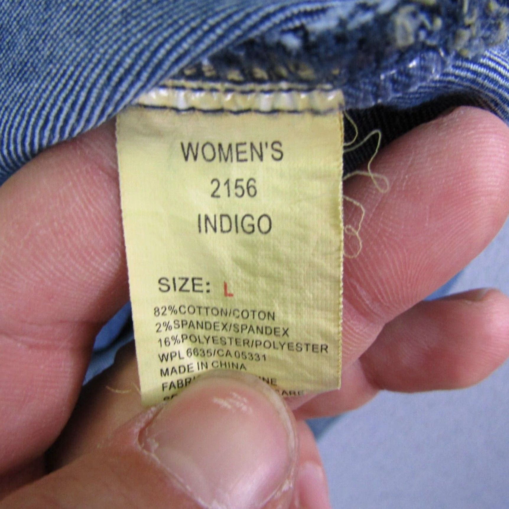 Vintage Woolrich Bomber Jacket Womens Large Blue Denim Cotton Blend Shoulder Pads Outdoor Coat Size 36" / US 14 / IT 50 - 5 Thumbnail