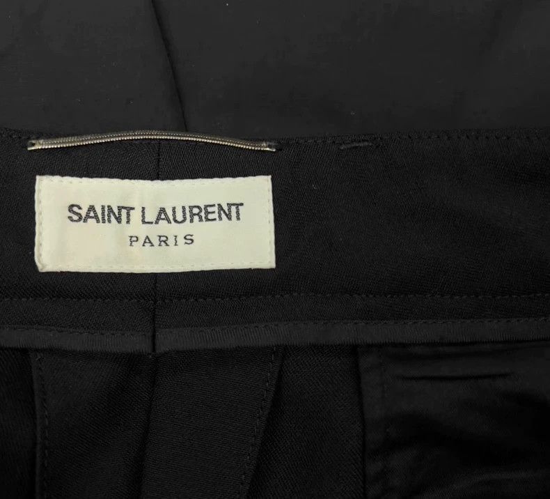 Yves Saint Laurent Yves Saint Laurent YSL Black Wool Blend Casual Shorts Size Size US 44 / EU 60 - 2 Thumbnail