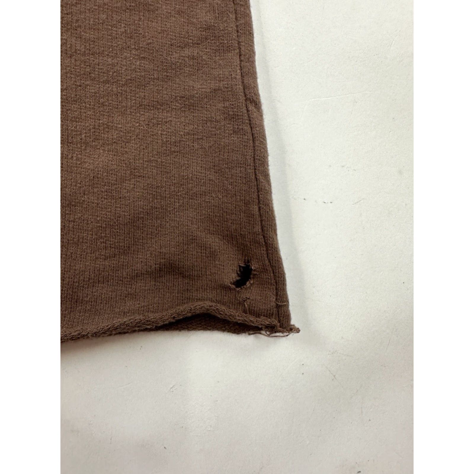 James Perse James Perse Dress Womens 1 Brown Long Sleeve Midi French Terry Raw Hem Bodycon Size XS / US 0-2 / IT 36-38 - 2 Thumbnail