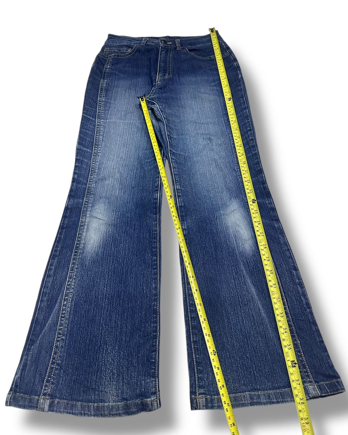 Japanese Brand Bootcut Style With Faded Wash and Thunder Striked Size US 28 / EU 44 - 12 Thumbnail