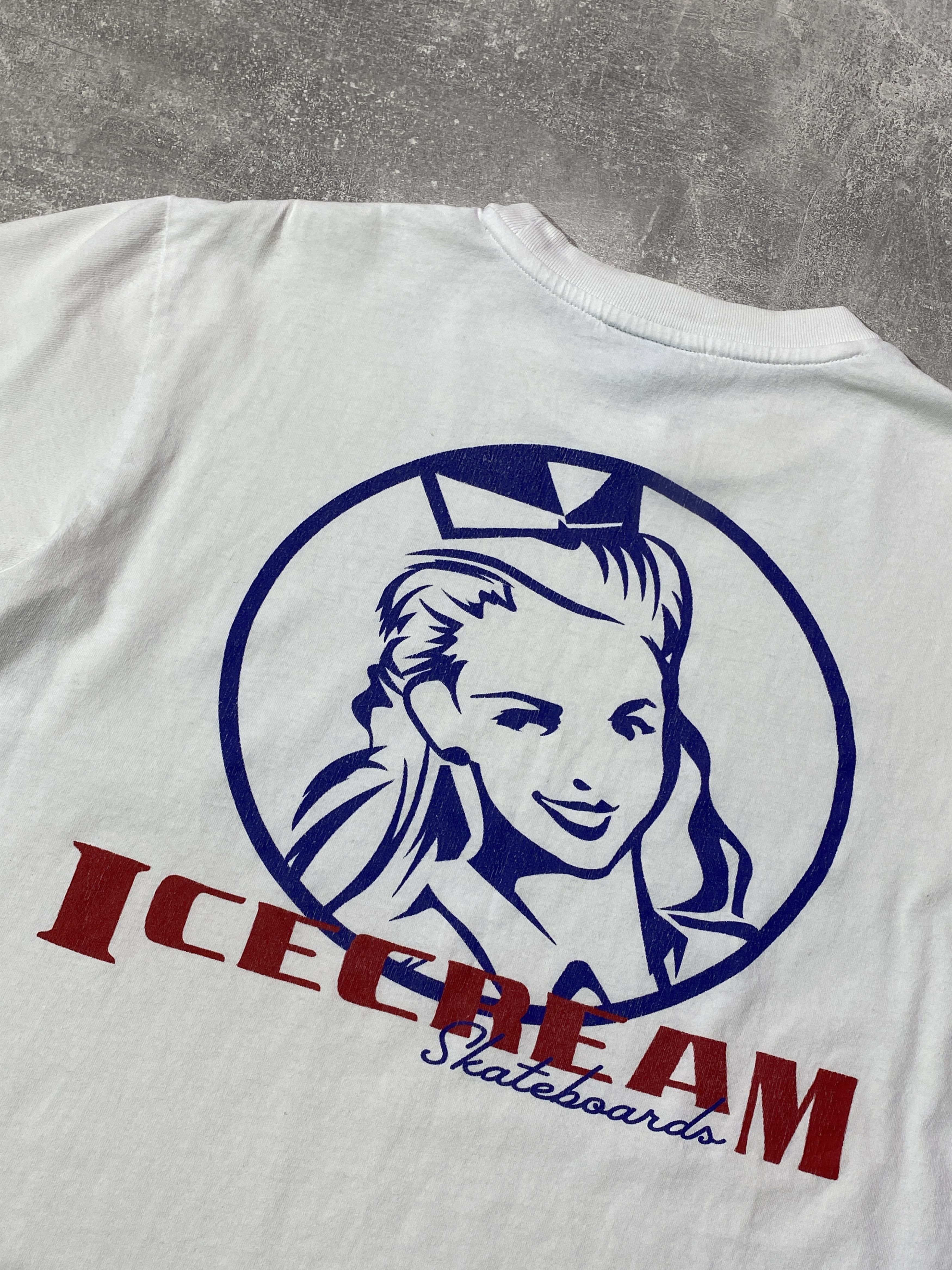 Icecream Vintage Y2K Ice Cream Girl Face Skateboarding T-shirt Size US S / EU 44-46 / 1 - 3 Thumbnail