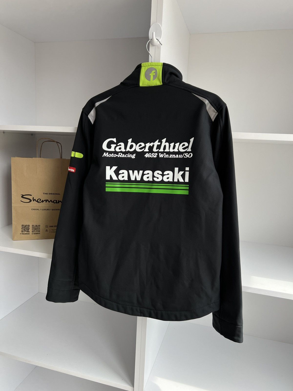 Vintage Vintage Kawasaki Softshell Racing Jacket Size US S / EU 44-46 / 1 - 13 Thumbnail