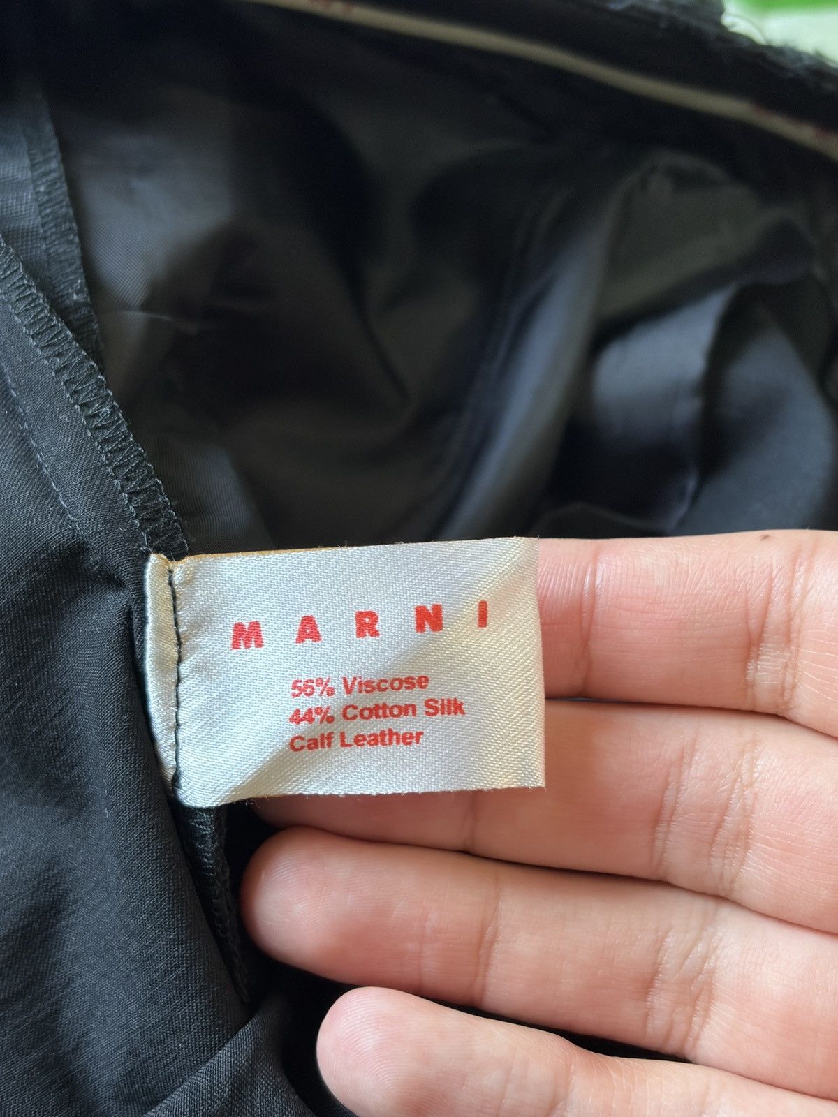 Marni MARNI IT42/US6 Black Cotton Silk Viscose Pants Italy Size 28" / US 6 / IT 42 - 4 Thumbnail
