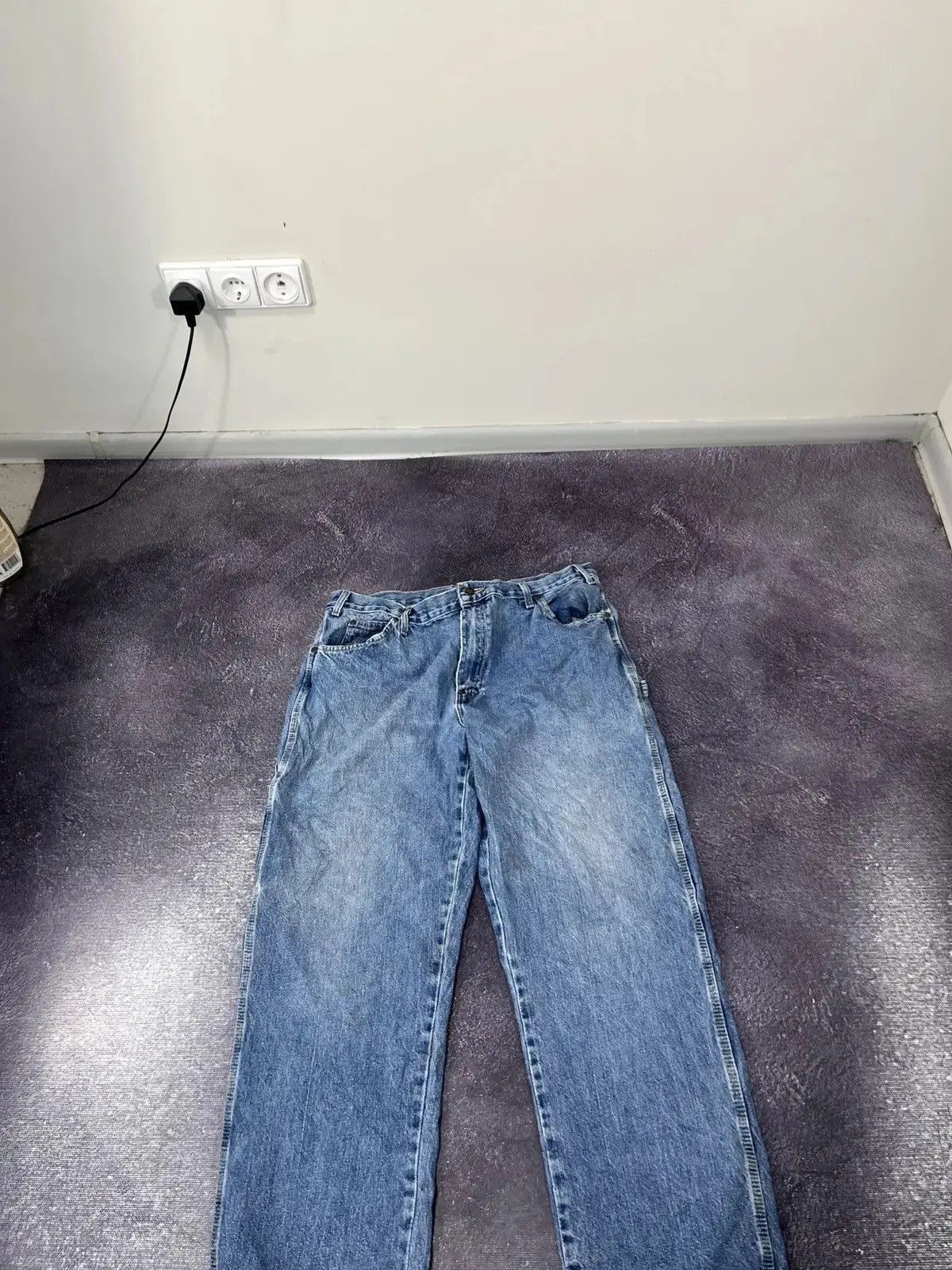 Dickies × Vintage Vintage Dickies Blue American Denim Work Hype Baggy Jeans Size US 38 / EU 54 - 7 Thumbnail