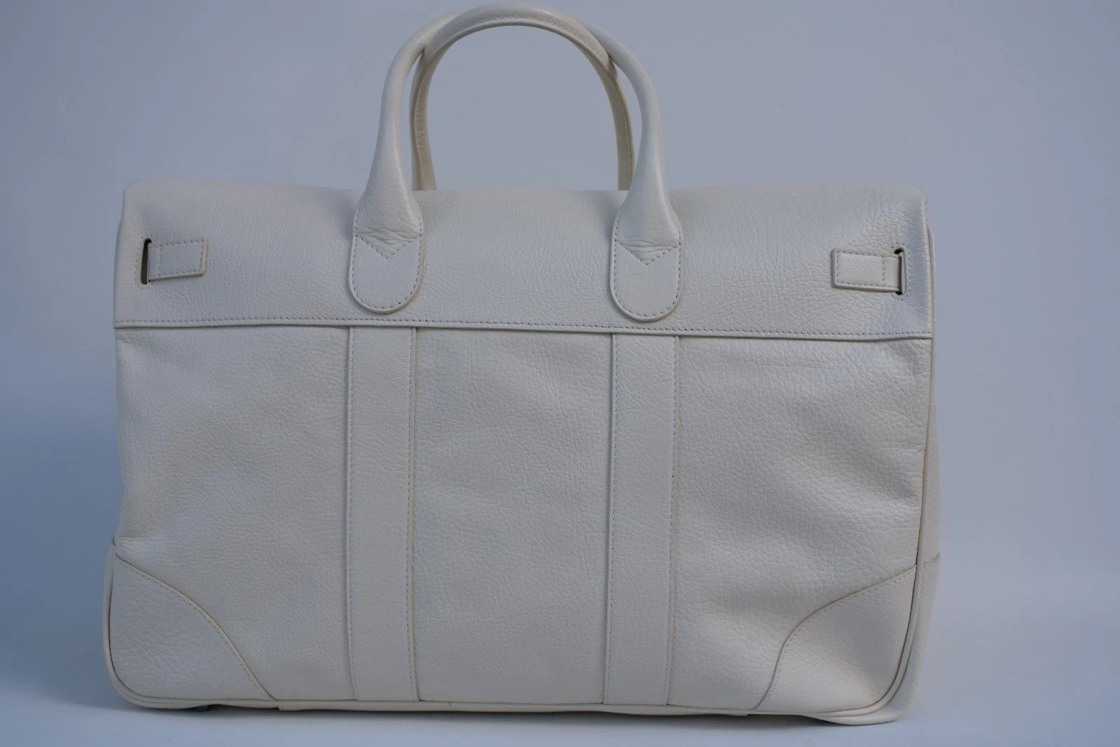 Brunello Cucinelli New Brunello Cucinelli Leather Vachetta Cream Weekend Bag Size ONE SIZE - 3 Thumbnail