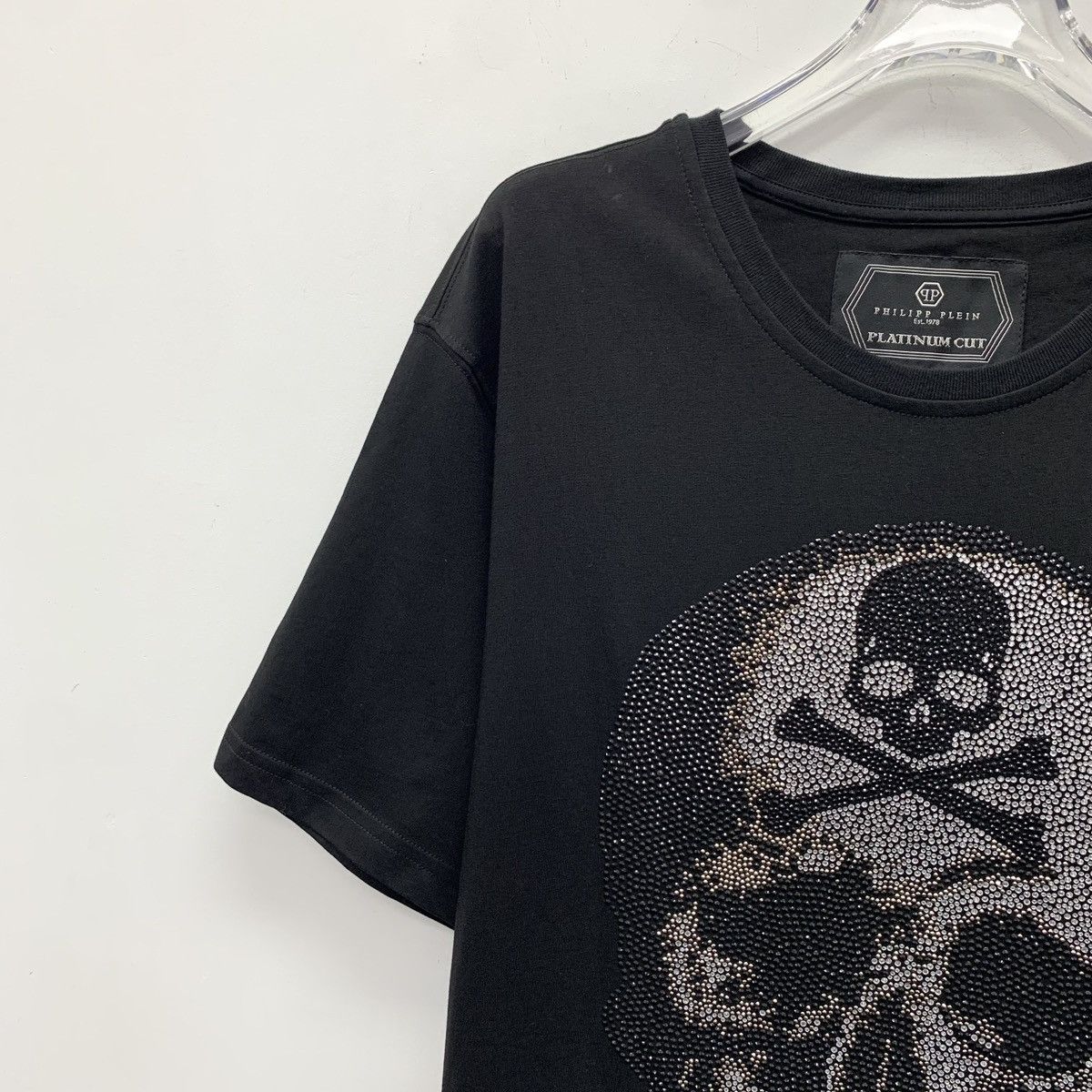 Philipp Plein Philipp Plein Black Cotton Crew Neck T-shirt K26WX Size US XL / EU 56 / 4 - 3 Thumbnail