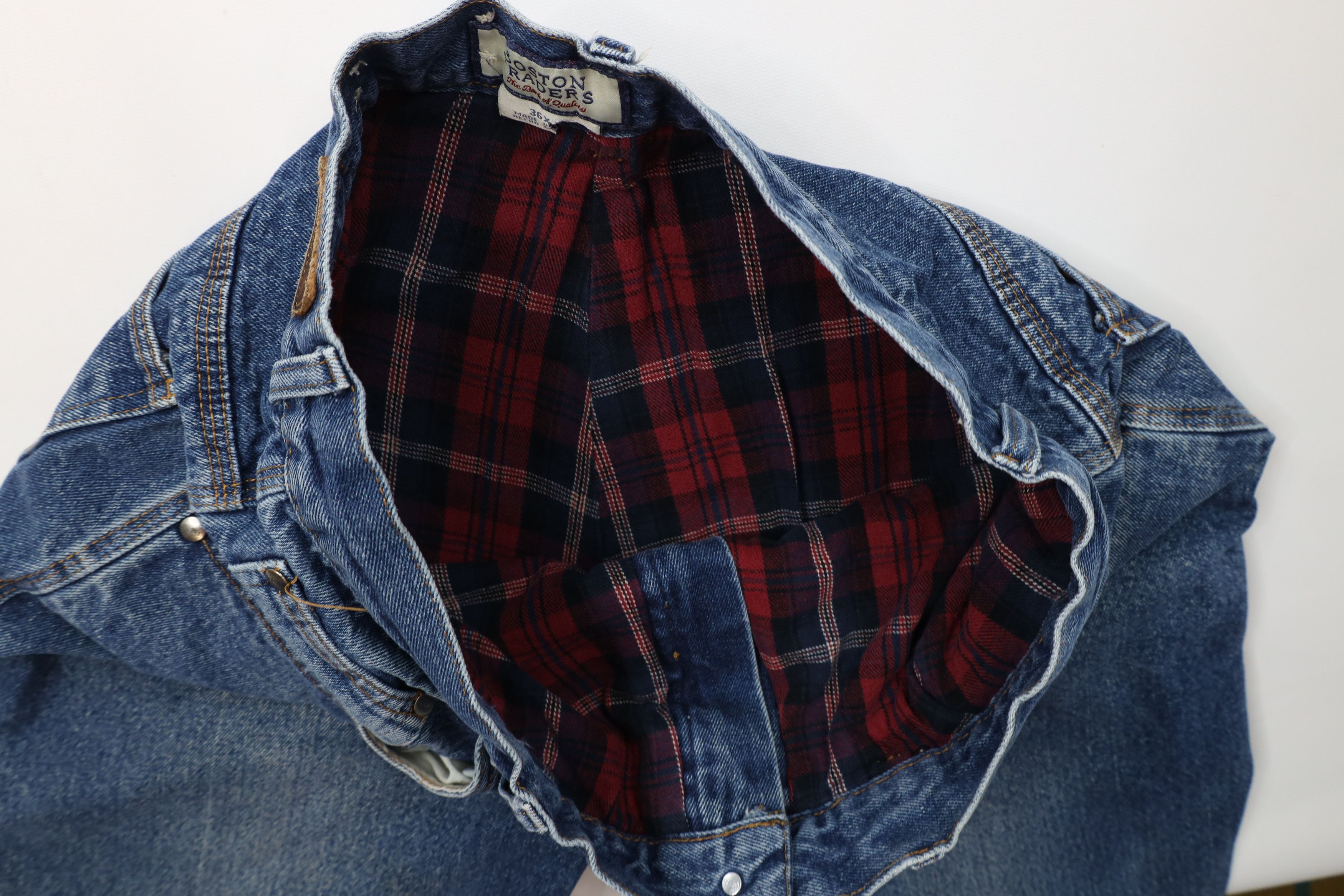 Vintage Vintage Streetwear Flannel Lined Heavyweight Denim Jeans Size US 36 / EU 52 - 10 Thumbnail