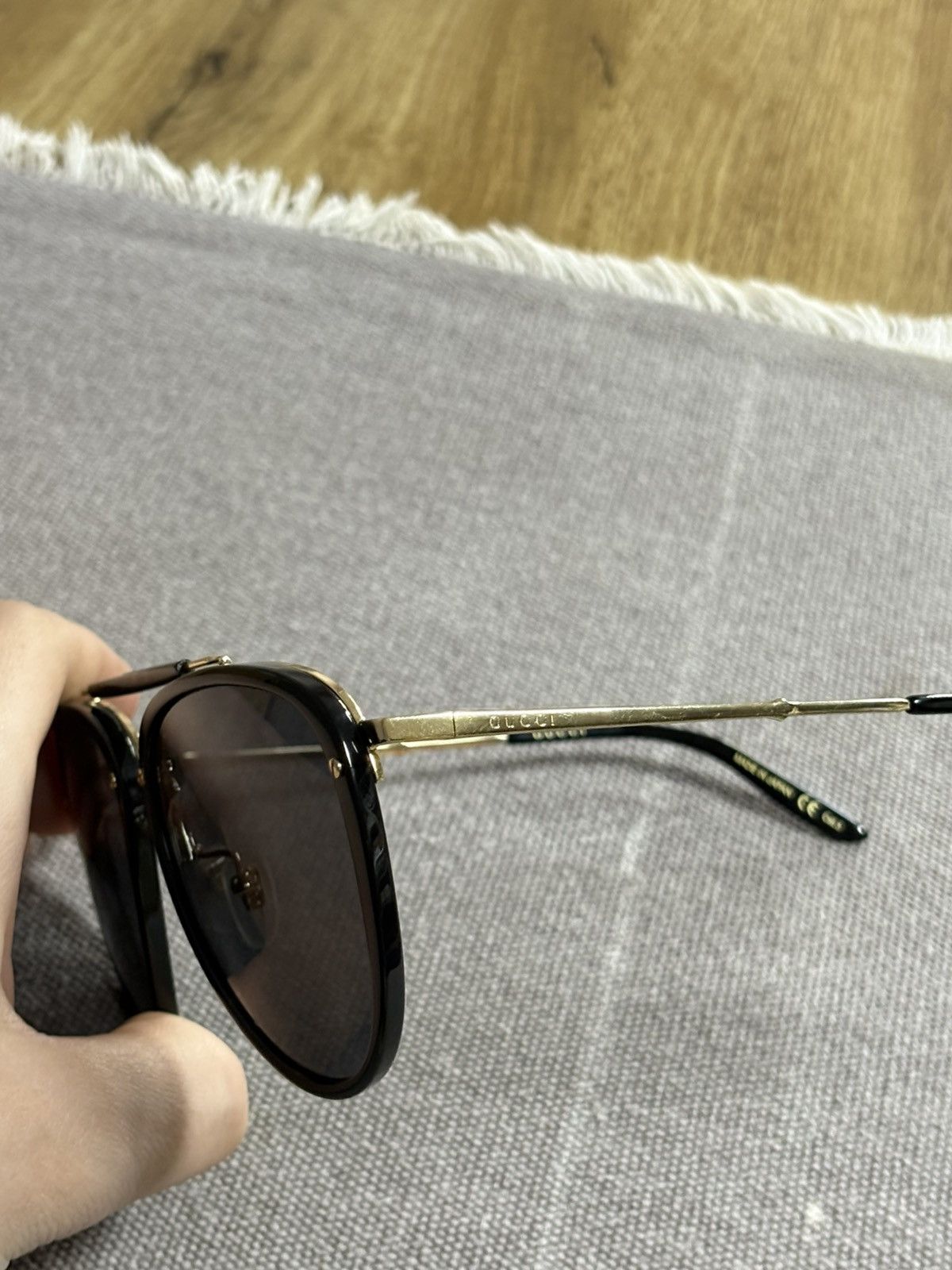 Gucci Gucci by Tom Ford Era Aviator Sunglasses Size ONE SIZE - 12 Thumbnail