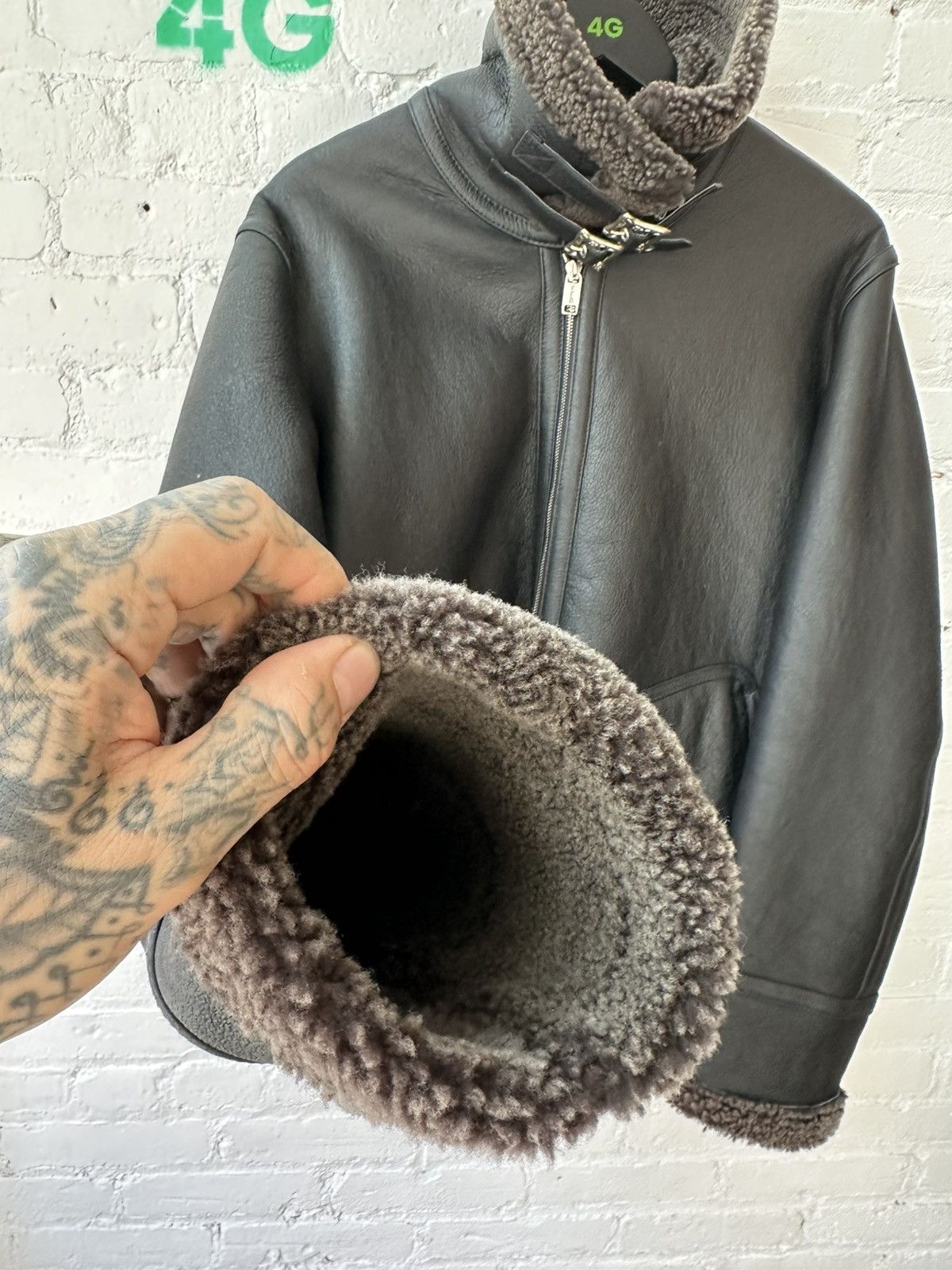 Enfants Riches Deprimes ERD SO RARE SHEARLING LEATHER BANE JACKET Size US L / EU 52-54 / 3 - 13 Thumbnail