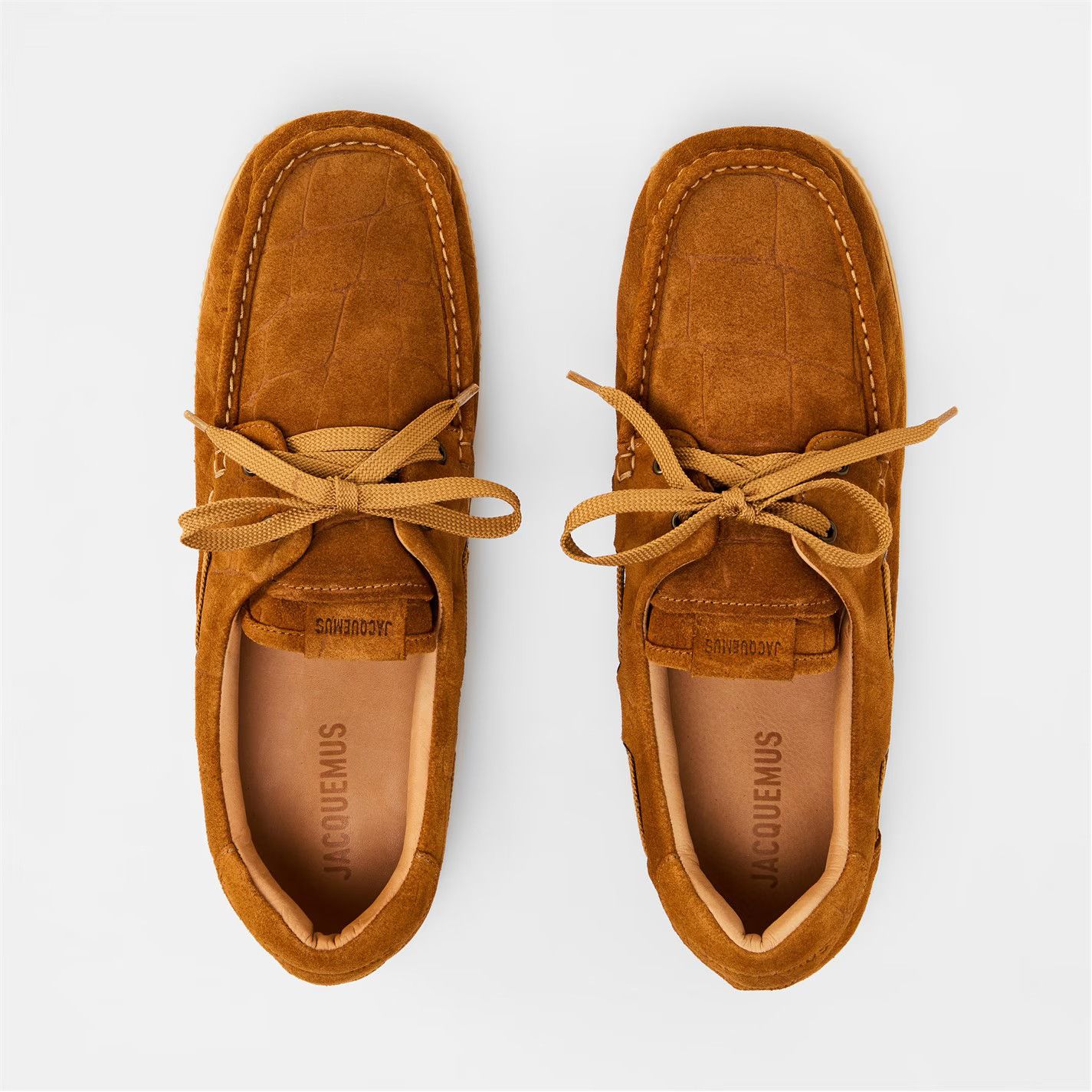 Jacquemus o1g2r1mq0426 La Croisiere Boat Shoes in Camel Size US 10 / EU 43 - 4 Thumbnail