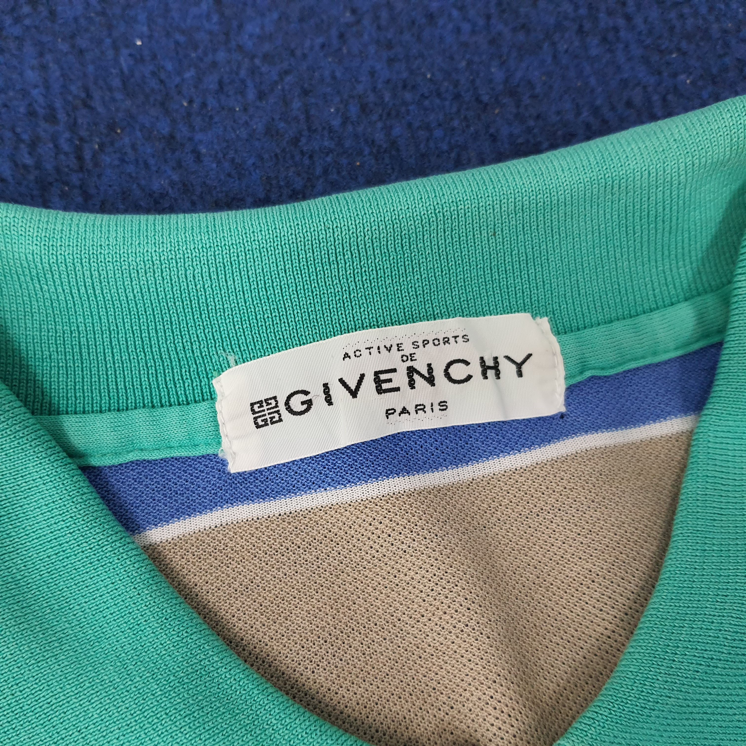 Vintage Vintage Givenchy Paris Striped Designer Polo Shirt Size US S / EU 44-46 / 1 - 3 Thumbnail