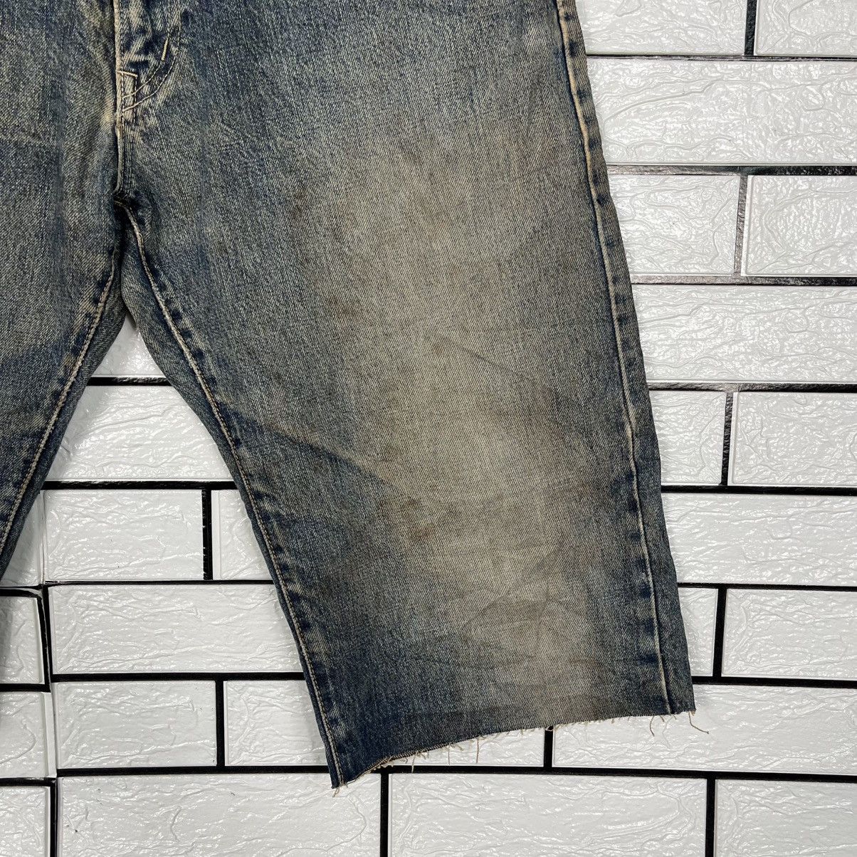 Japanese Brand Vintage Jump Juveneile Clip Distressed Short Denim Size US 32 / EU 48 - 5 Thumbnail