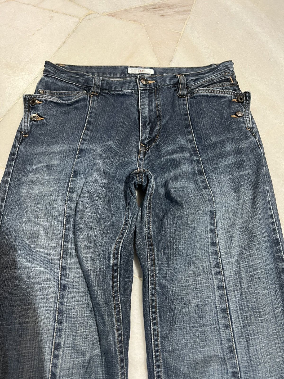 If Six Was Nine × Japanese Brand 🌈Vintage Japanese Brand UJ Flare Jean Size US 30 / EU 46 - 4 Thumbnail