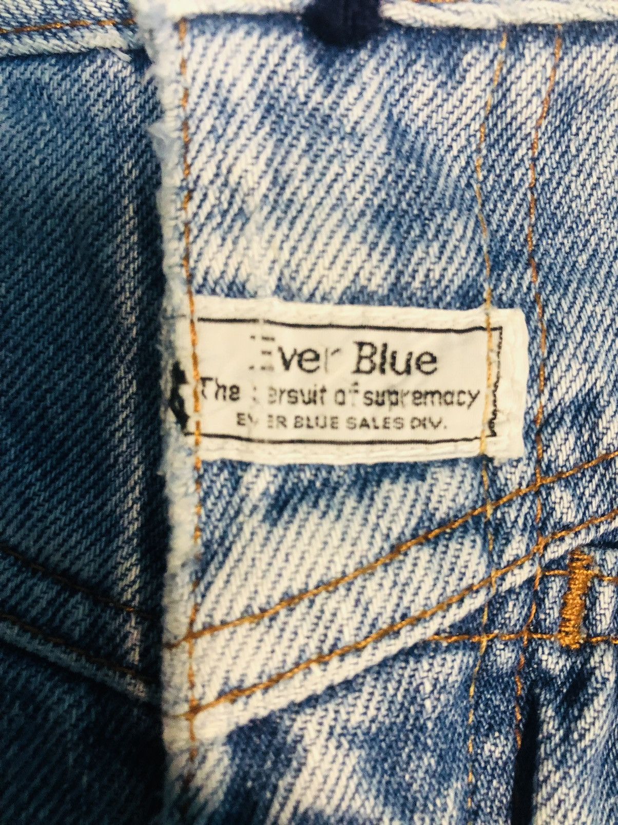 Japanese Brand Ever Blue Jeans (10) Size US 27 - 8 Thumbnail