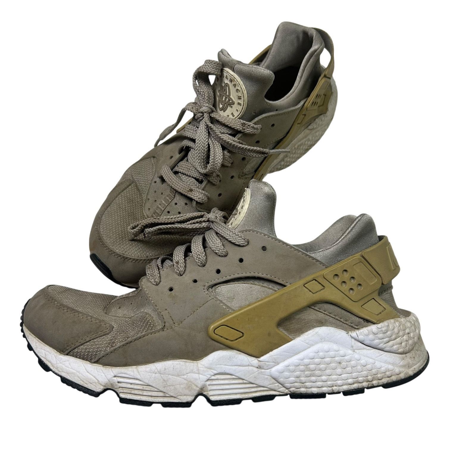 Nike Nike Air Huarache Men's Gray Tan Shoes Size 10.5 318429-040 Size US 10.5 / EU 43-44 - 1 Thumbnail
