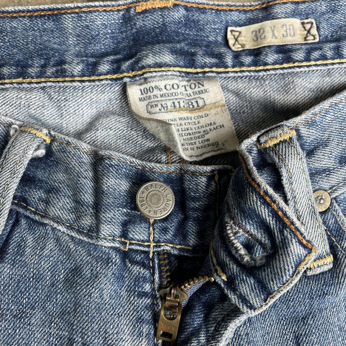 Polo Ralph Lauren × Vintage 🔥Polo Ralph Lauren Stoned Washed Ripped Distress Denim Jeans Size US 32 / EU 48 - 10 Thumbnail