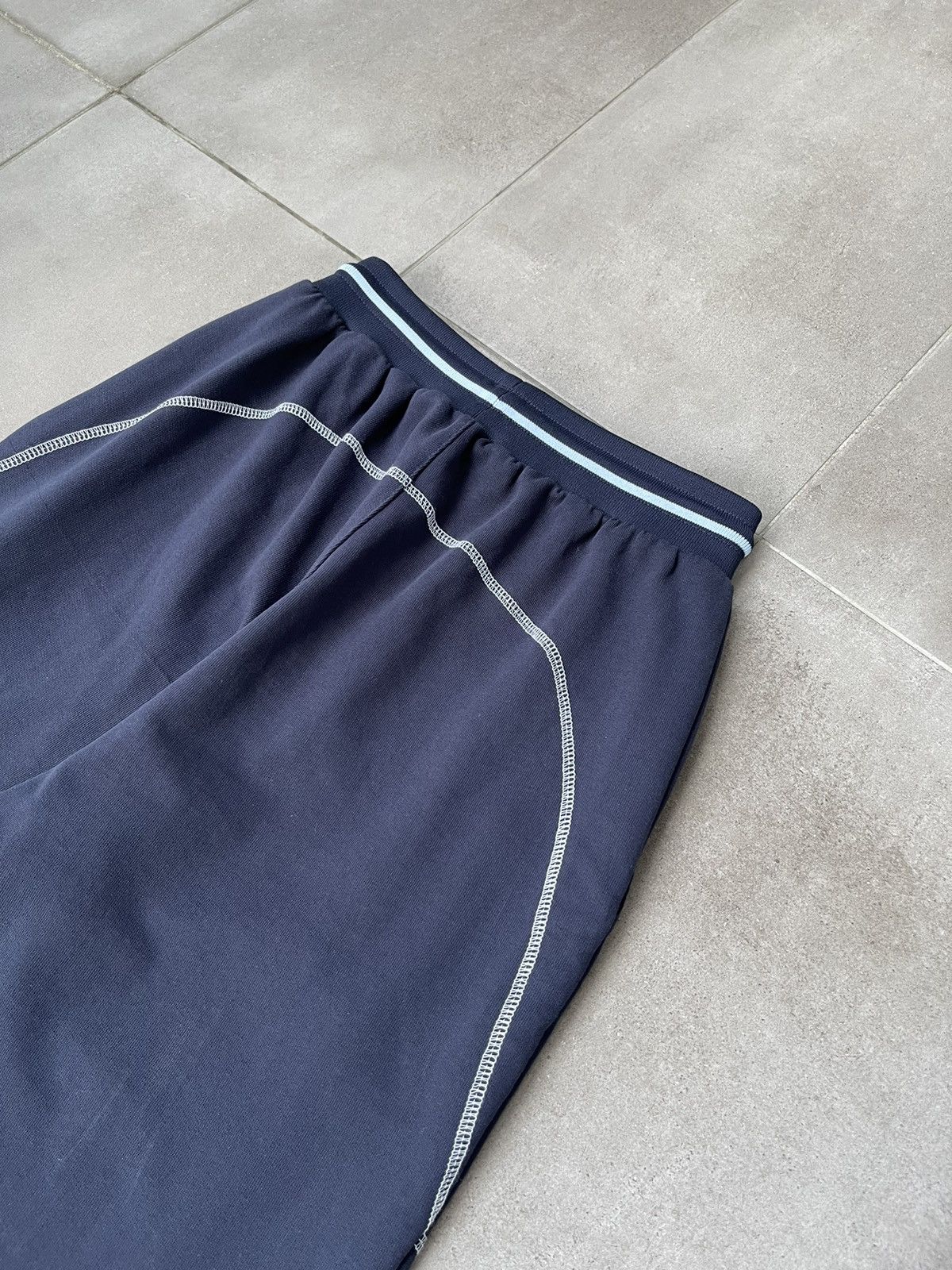 Saul Nash !DS! SS23 Saul Nash Navy Overlock Stitch Lounge Pants Size US 32 / EU 48 - 16 Thumbnail