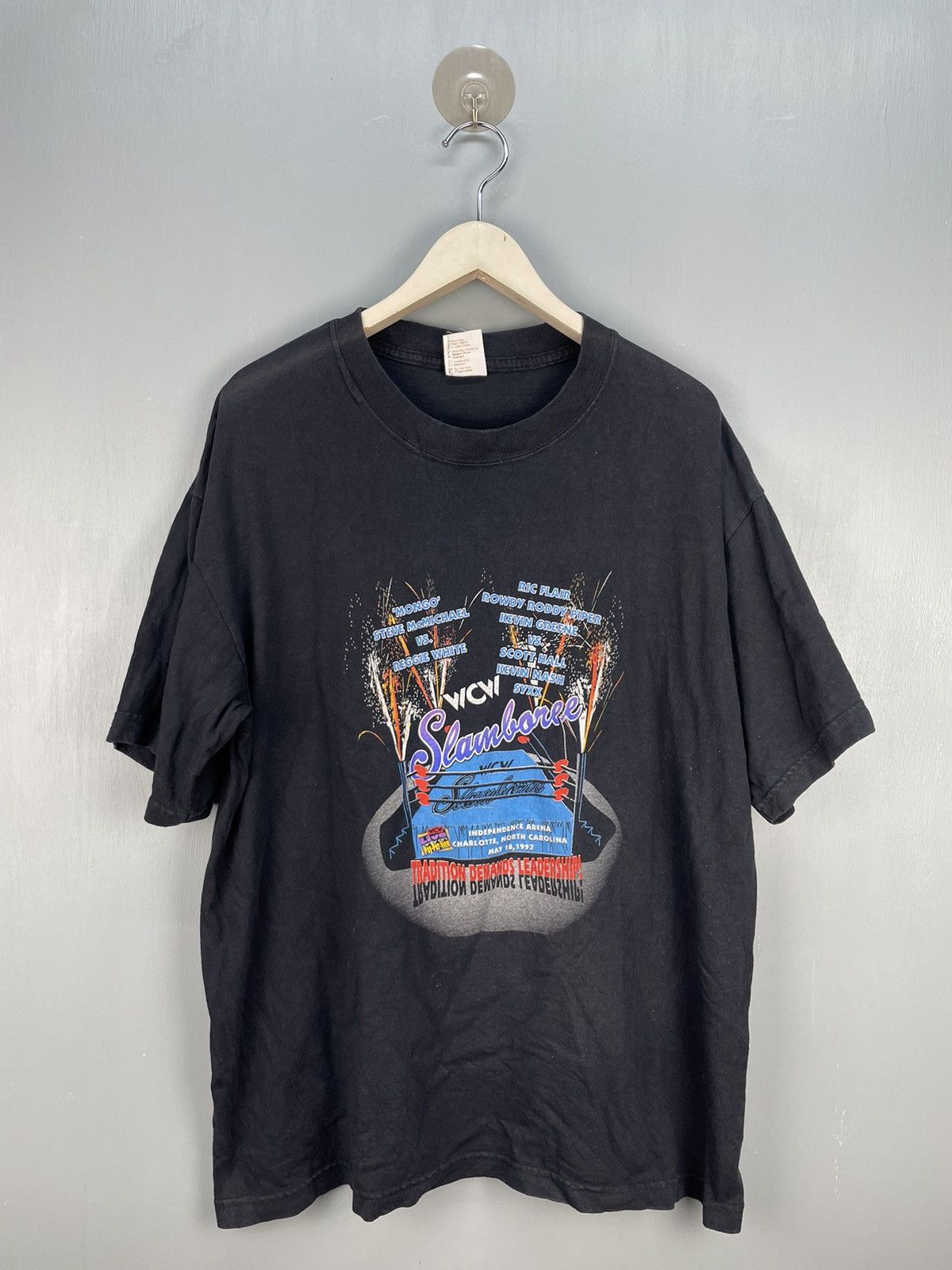 Vintage 90s WCW world champion wrestling Slamboree t shirt