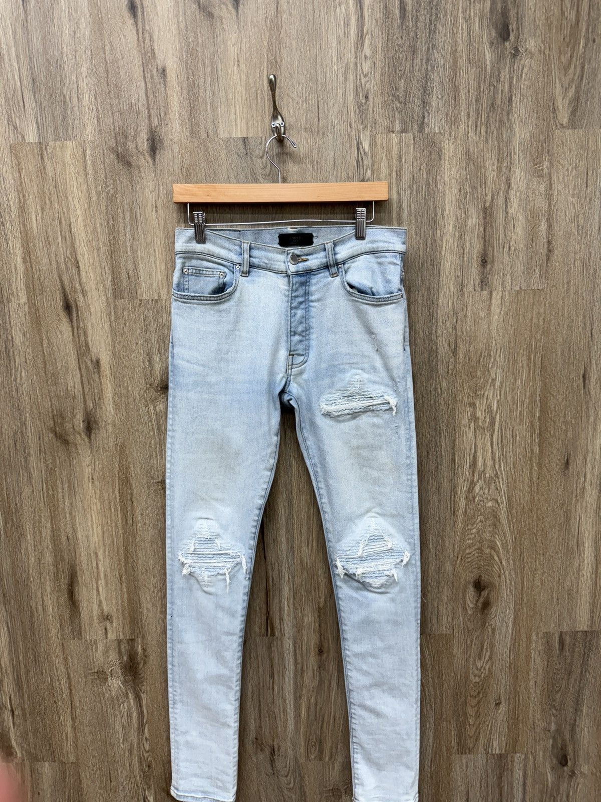 Amiri Amiri MX1 Denim baby Blue Patch Size US 30 / EU 46 - 1 Thumbnail