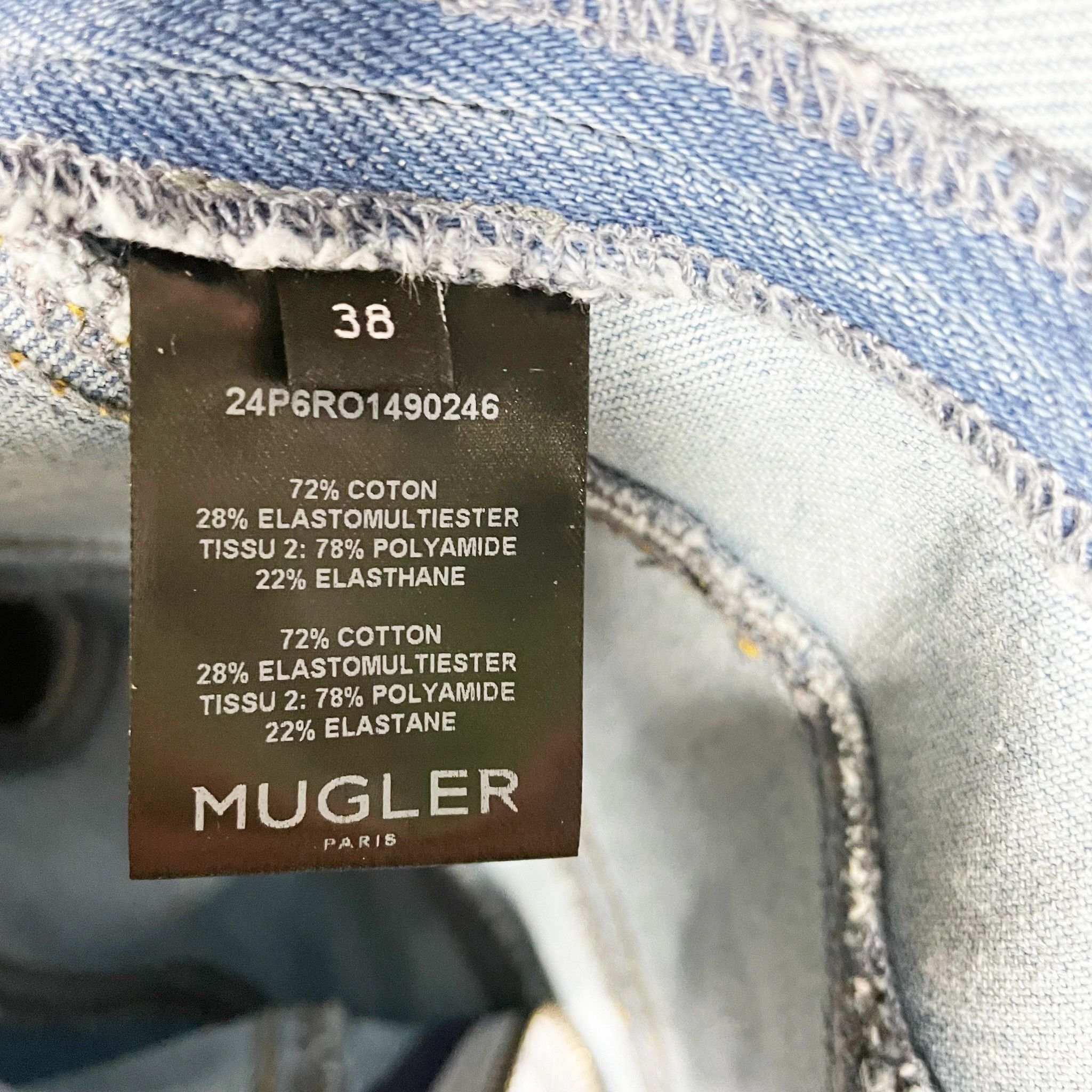 Mugler Mugler Corset Denim Jean Cotton Stretch Multi Size M / US 6-8 / IT 42-44 - 3 Thumbnail