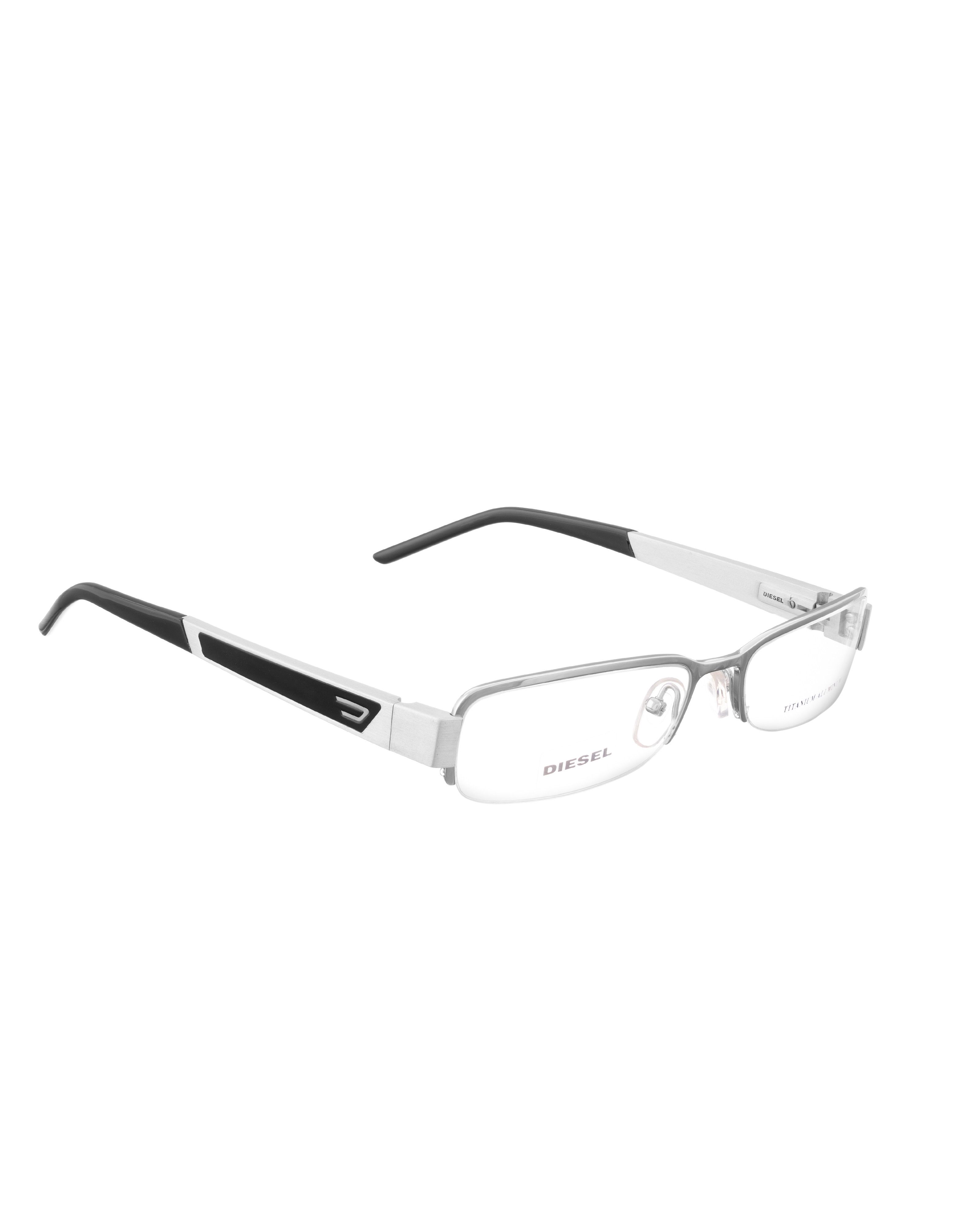 Diesel Diesel 00s Light Steel and Black Metal Glasses Size ONE SIZE - 1 Thumbnail