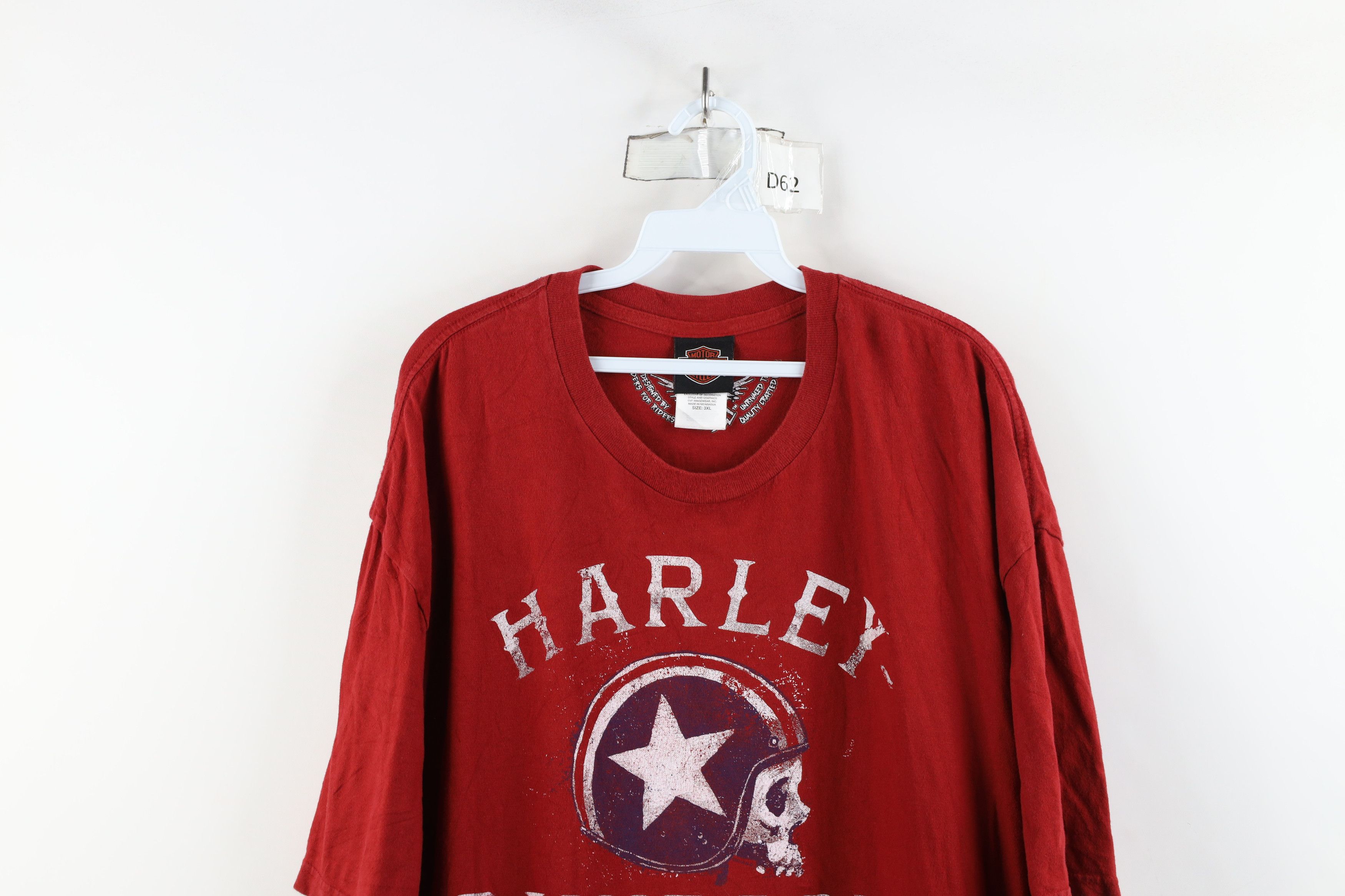 Harley Davidson × Vintage Vintage Y2K Harley Davidson Spell Skull Motorcycle T-Shirt Size US XXL / EU 58 / 5 - 2 Thumbnail