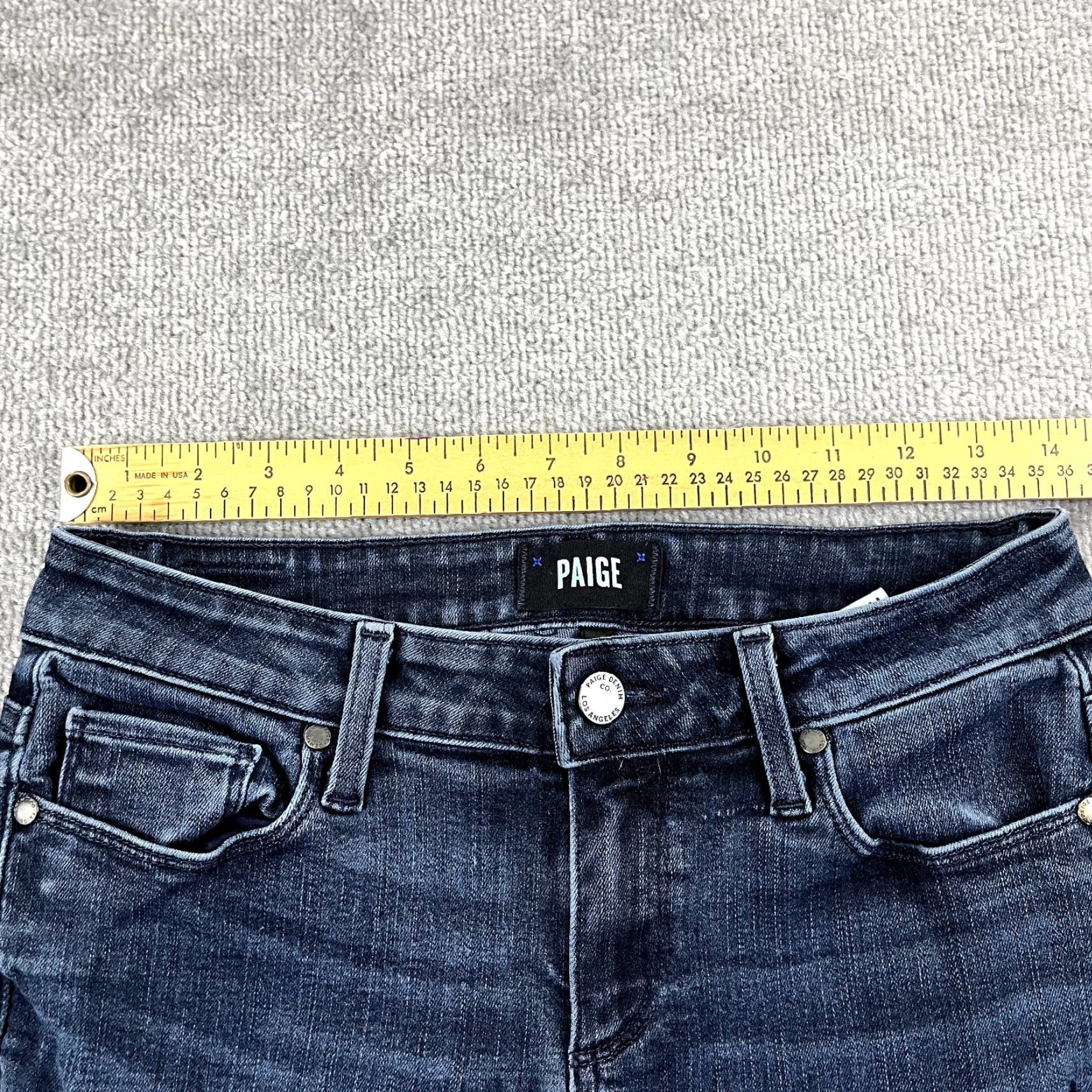 Paige PAIGE Jeans Womens 28 Blue Verdugo Crop 26" Tapered Denim Stretch USA Jeans Verdugo Size 28" / US 6 / IT 42 - 4 Thumbnail