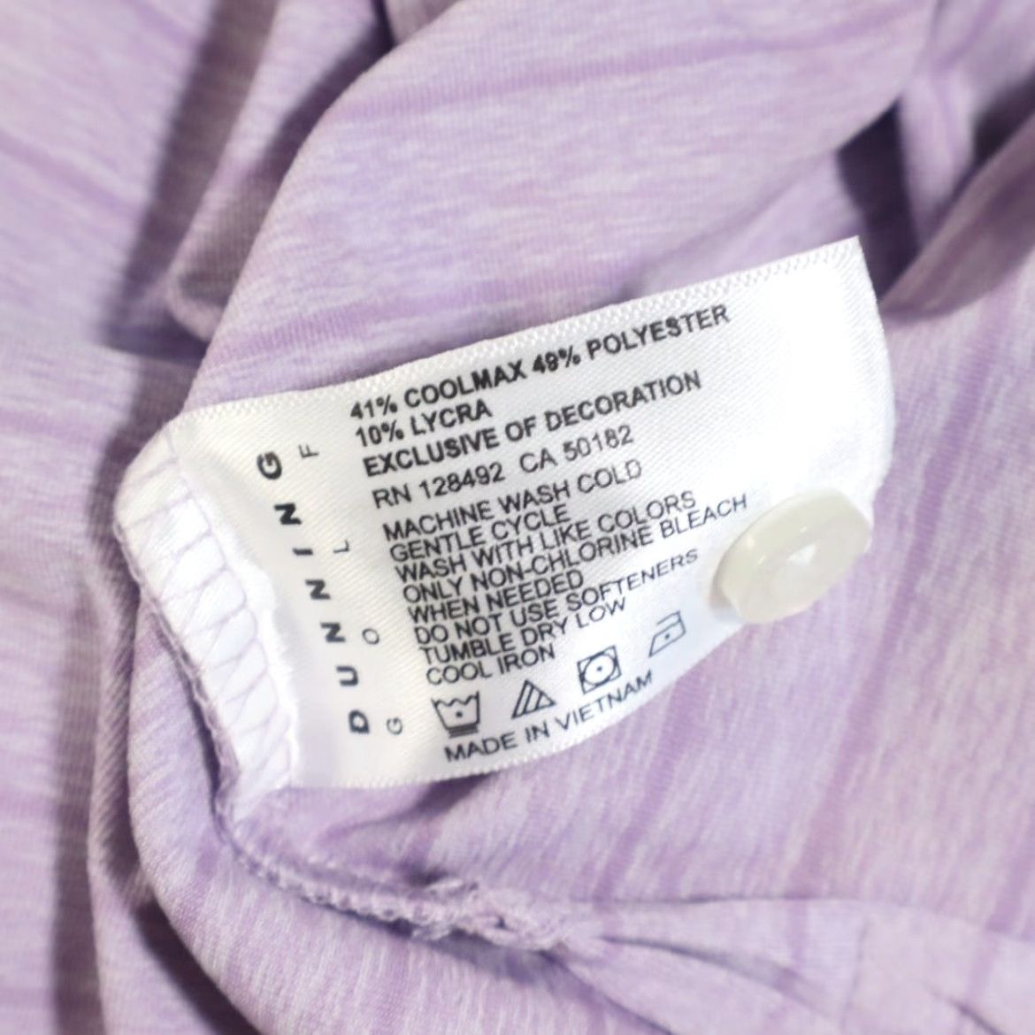 Vintage Dunning Coolmax Golf High Stretch Striped Polo Shirt Lavender Men's XL Shirt Size US XL / EU 56 / 4 - 6 Thumbnail
