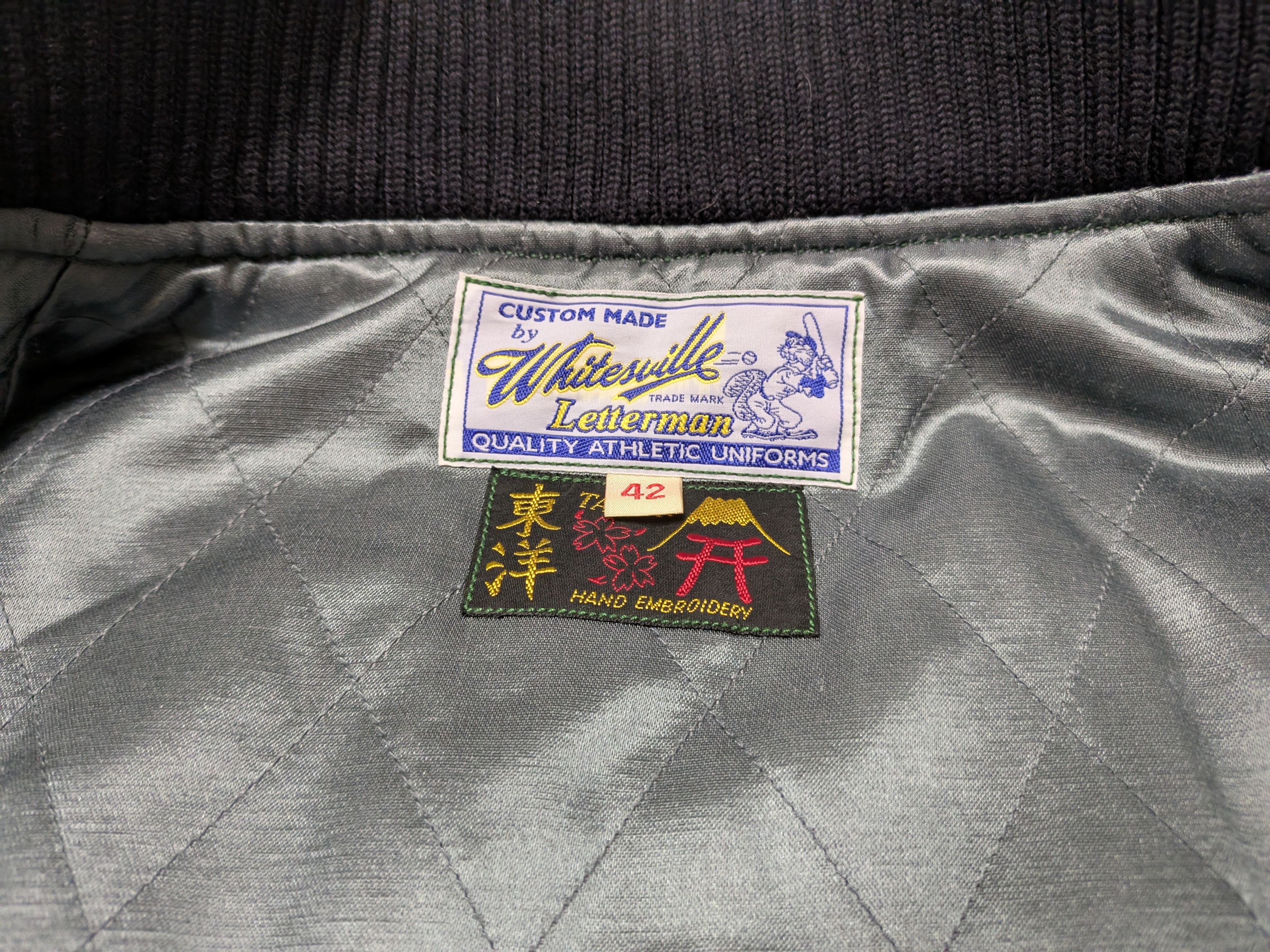 Sugar Cane × Whitesville Melton Wool Chevy Lover Varsity Jacket Size US L / EU 52-54 / 3 - 7 Thumbnail