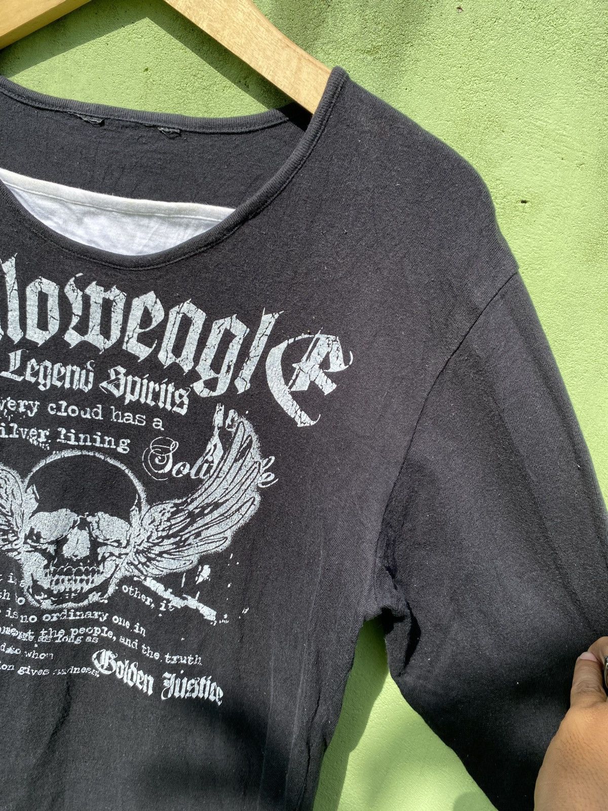 Other Japanese Vintage Long Sleeve Black Gothic Skull Dark Rebel Size US M / EU 48-50 / 2 - 4 Thumbnail