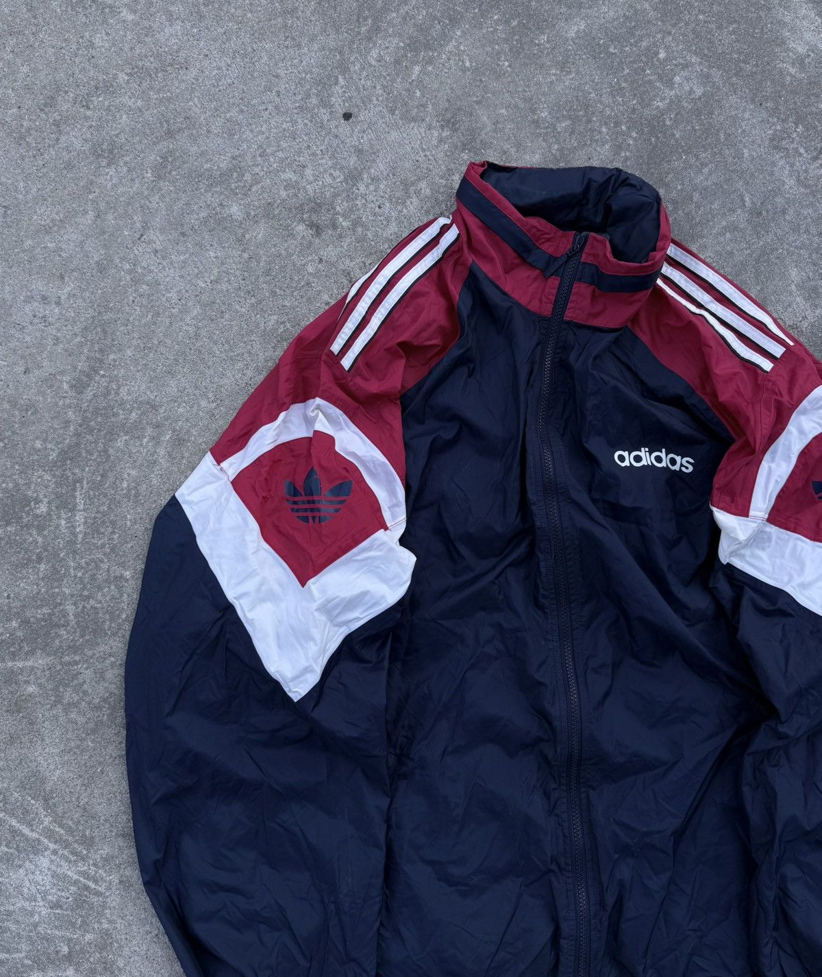 Other Vintage Adidas Streetwear Nylon Track Rare 90s Jacket Size US XL / EU 56 / 4 - 5 Thumbnail