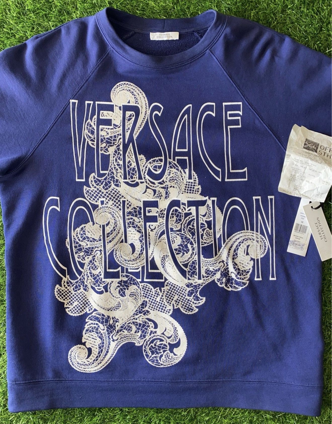 Versace Versace Collection Blue Sweater Dragon Design Size M Size US L / EU 52-54 / 3 - 2 Thumbnail