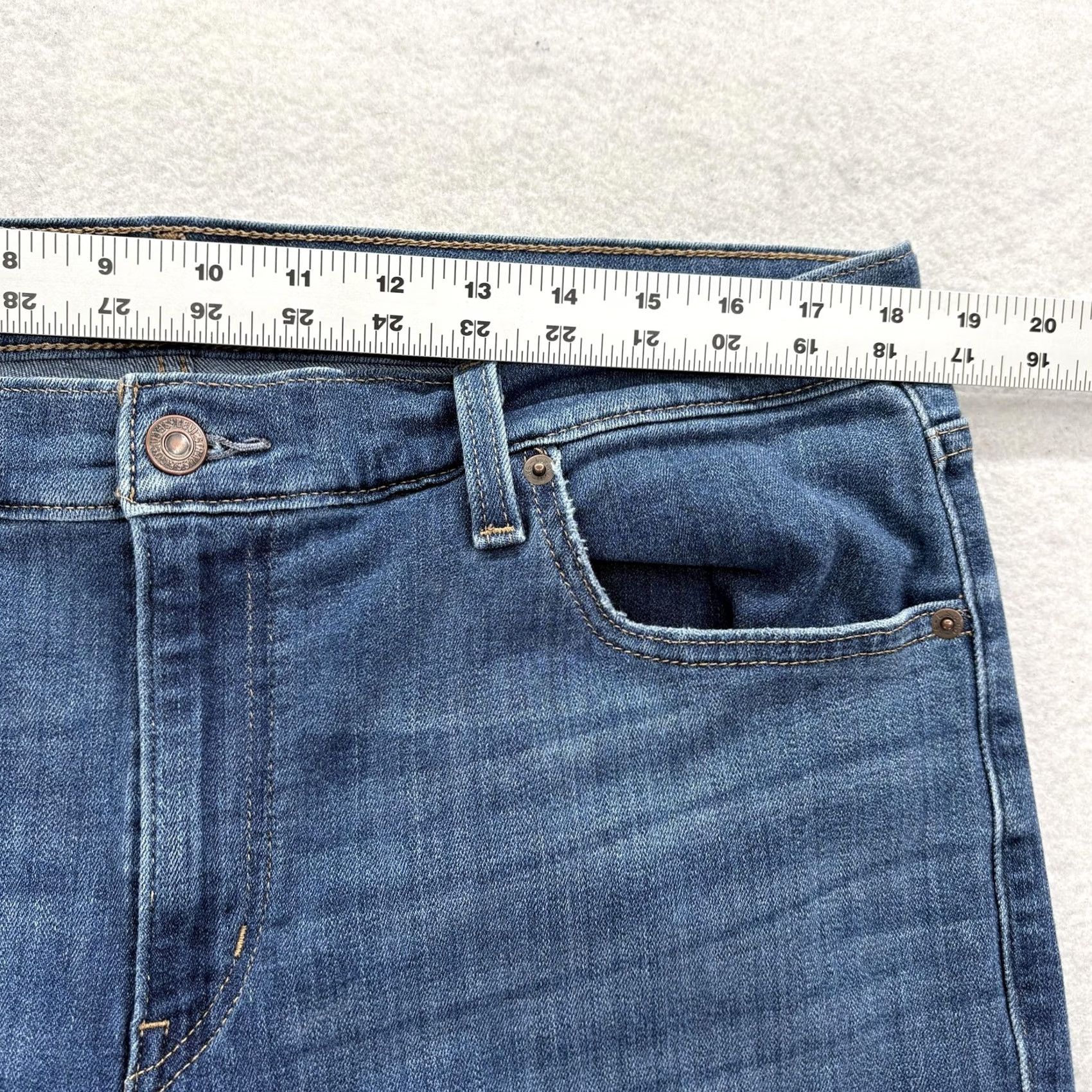 Levi's Levis 726 Flare Jeans Womens 16W Blue Med Wash High Rise Stretch Western Cowgirl Jeans Size 38" / US 16 / IT 52 - 5 Thumbnail