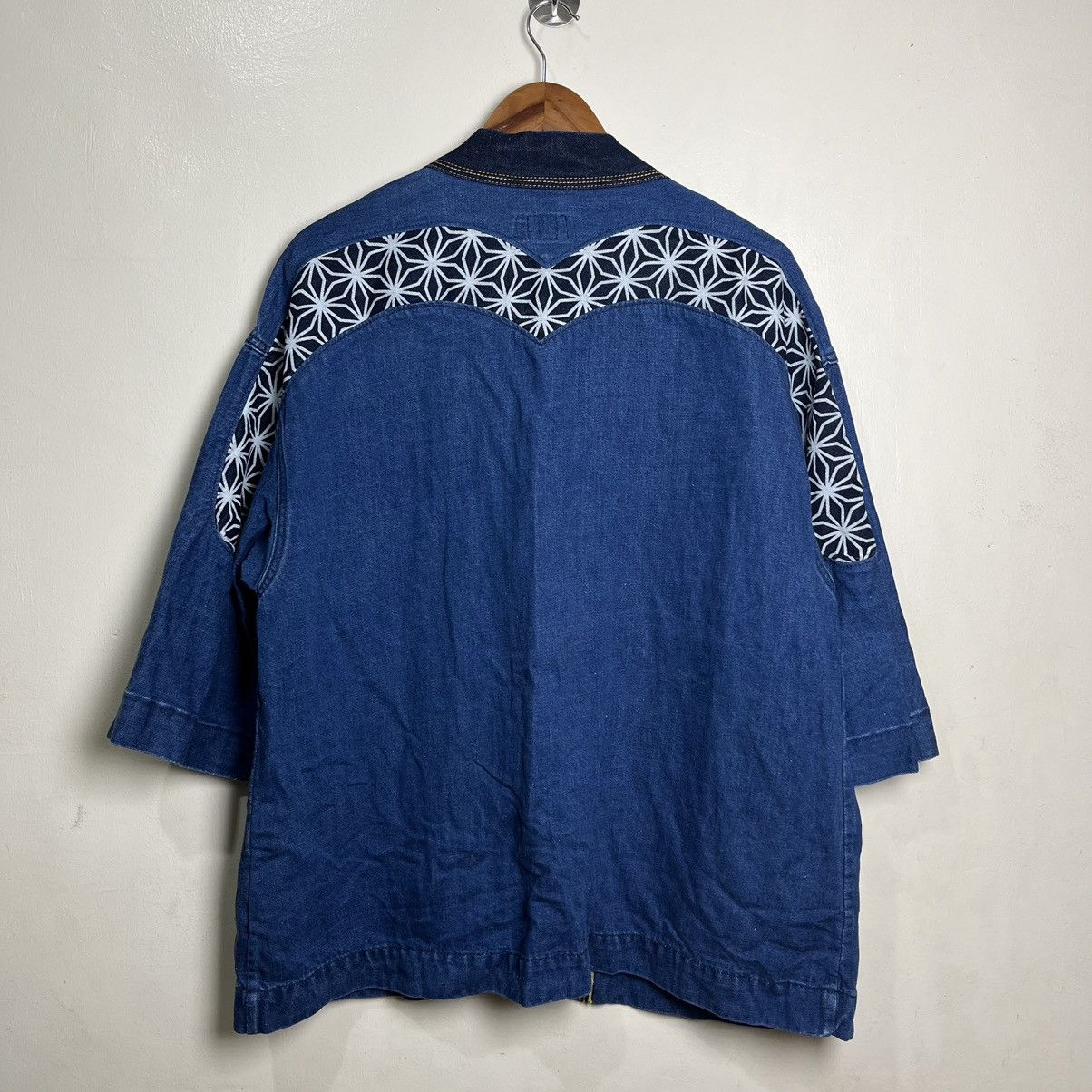 Evisu Evisu Discharged Daicock Insert Selvedge Denim Kimono Size US M / EU 48-50 / 2 - 17 Thumbnail