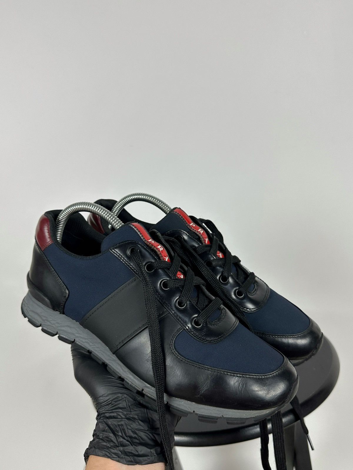 Prada Prada Matchrace Leather Sneakers Size US 7 / EU 40 - 2 Thumbnail