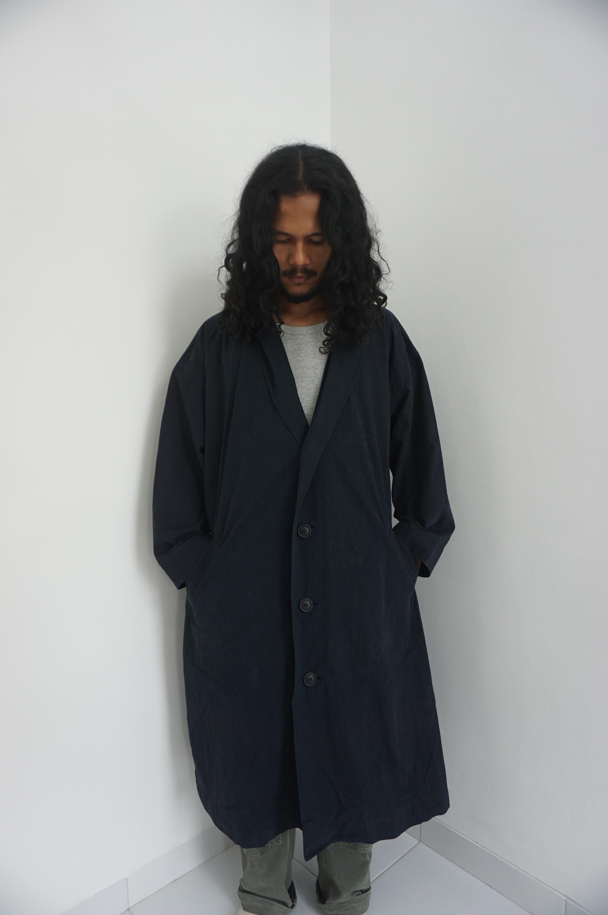Issey Miyake 80s Issey Miyake Windcoat Shawl Collar Size US XL / EU 56 / 4 - 1 Thumbnail
