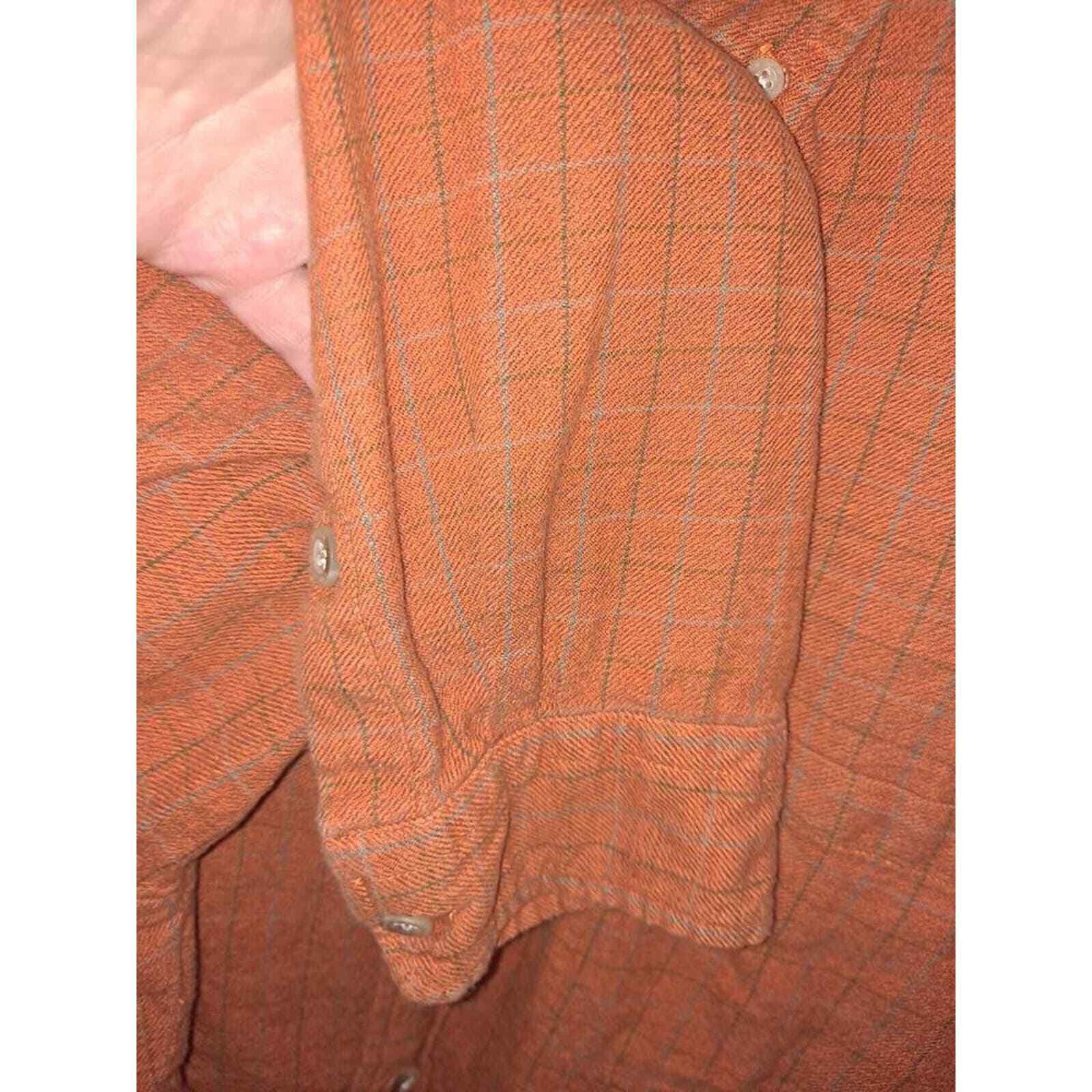 Other Vintage Woolrich Orange Button Up Shirt 100% Cotton Size XL Size US XL / EU 56 / 4 - 4 Thumbnail