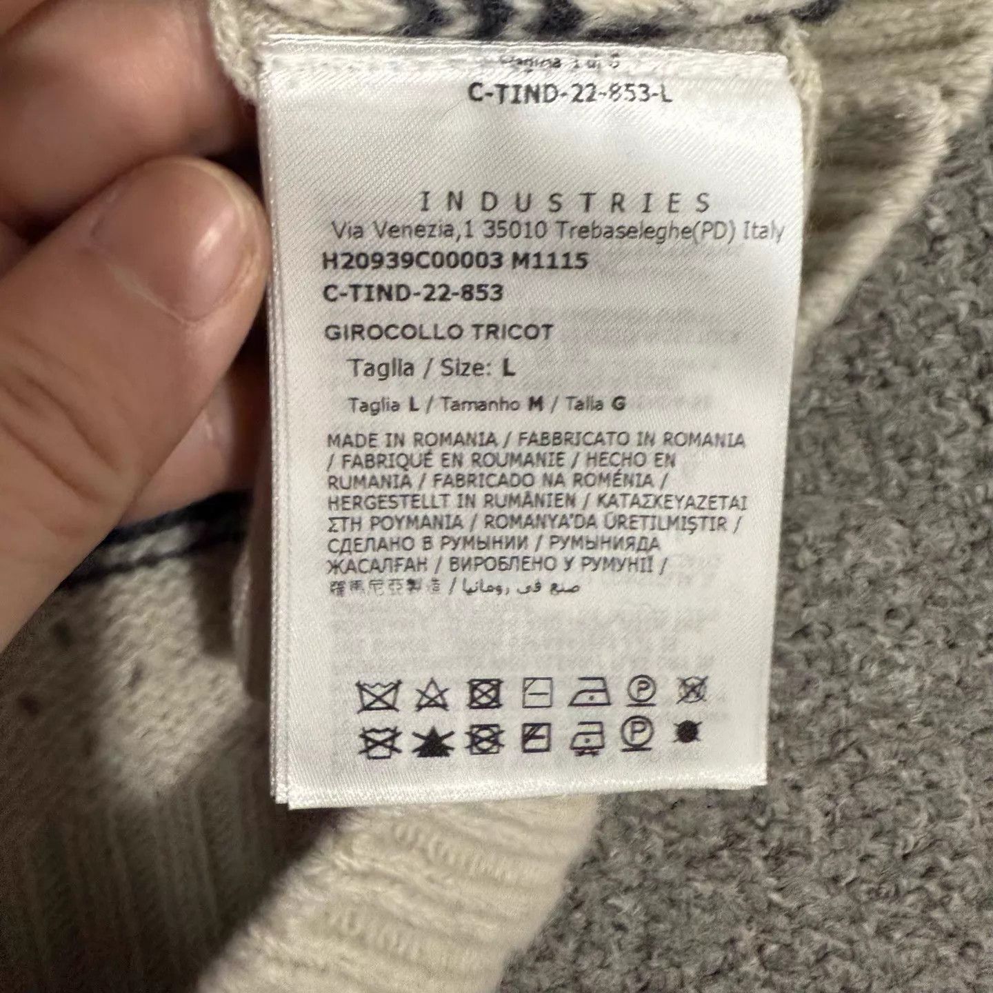 Moncler Moncler striped wool knit sweater unused L Size US L / EU 52-54 / 3 - 4 Thumbnail